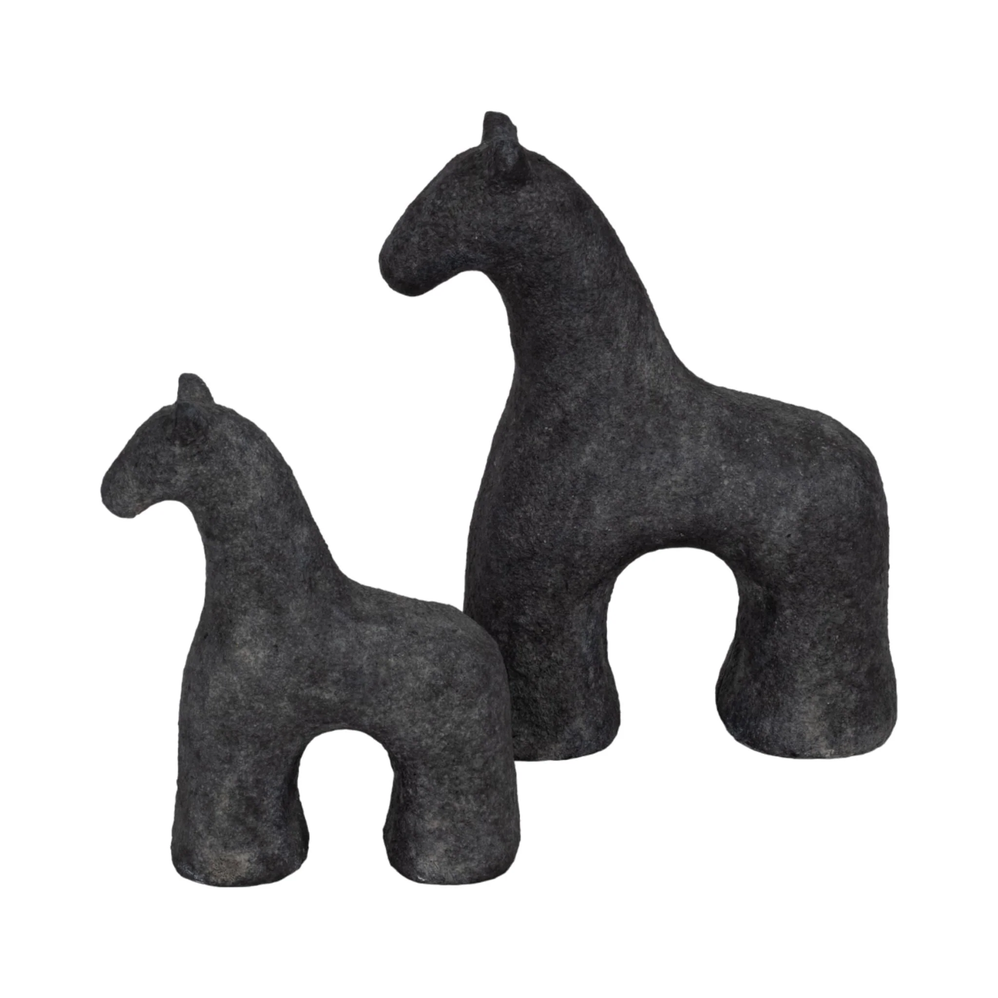 9" Textured Horse, Black - Image 8