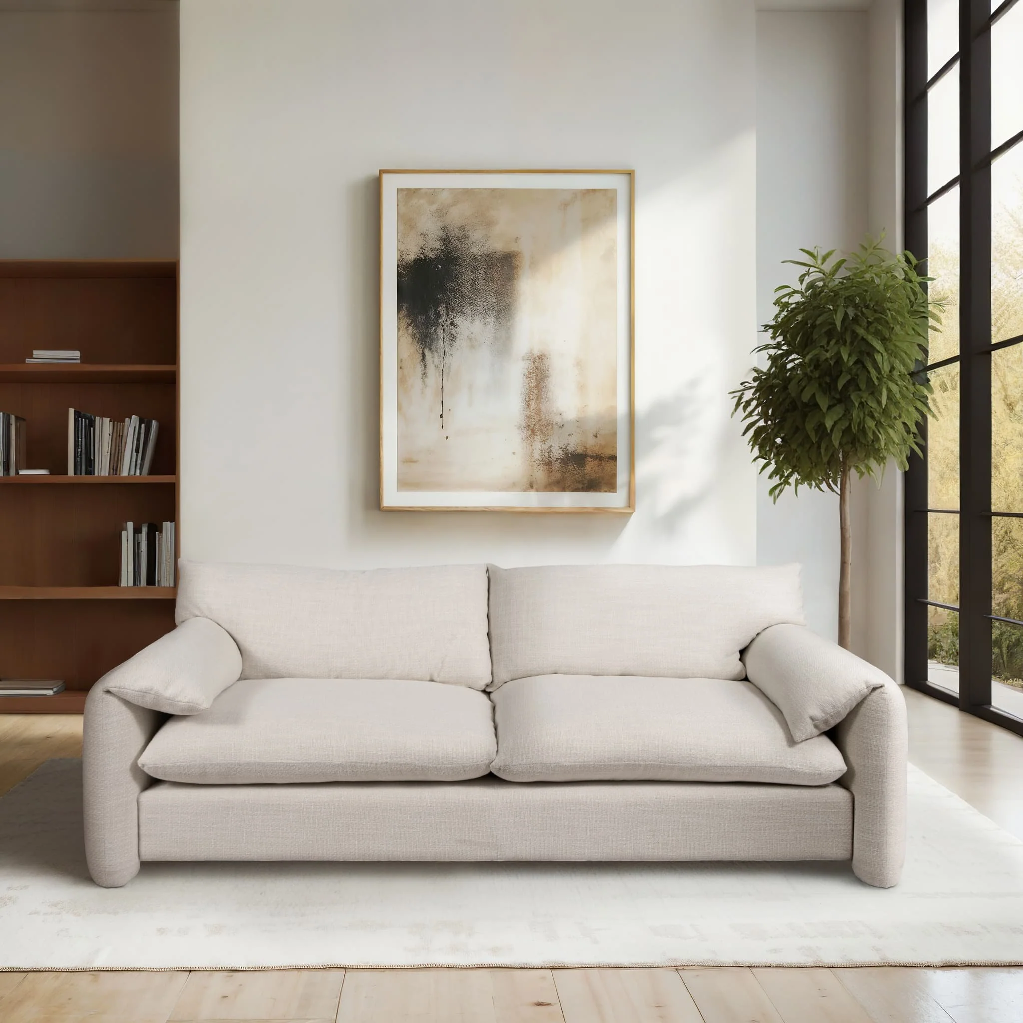 94" Casper Sofa, Ivory - Image 8