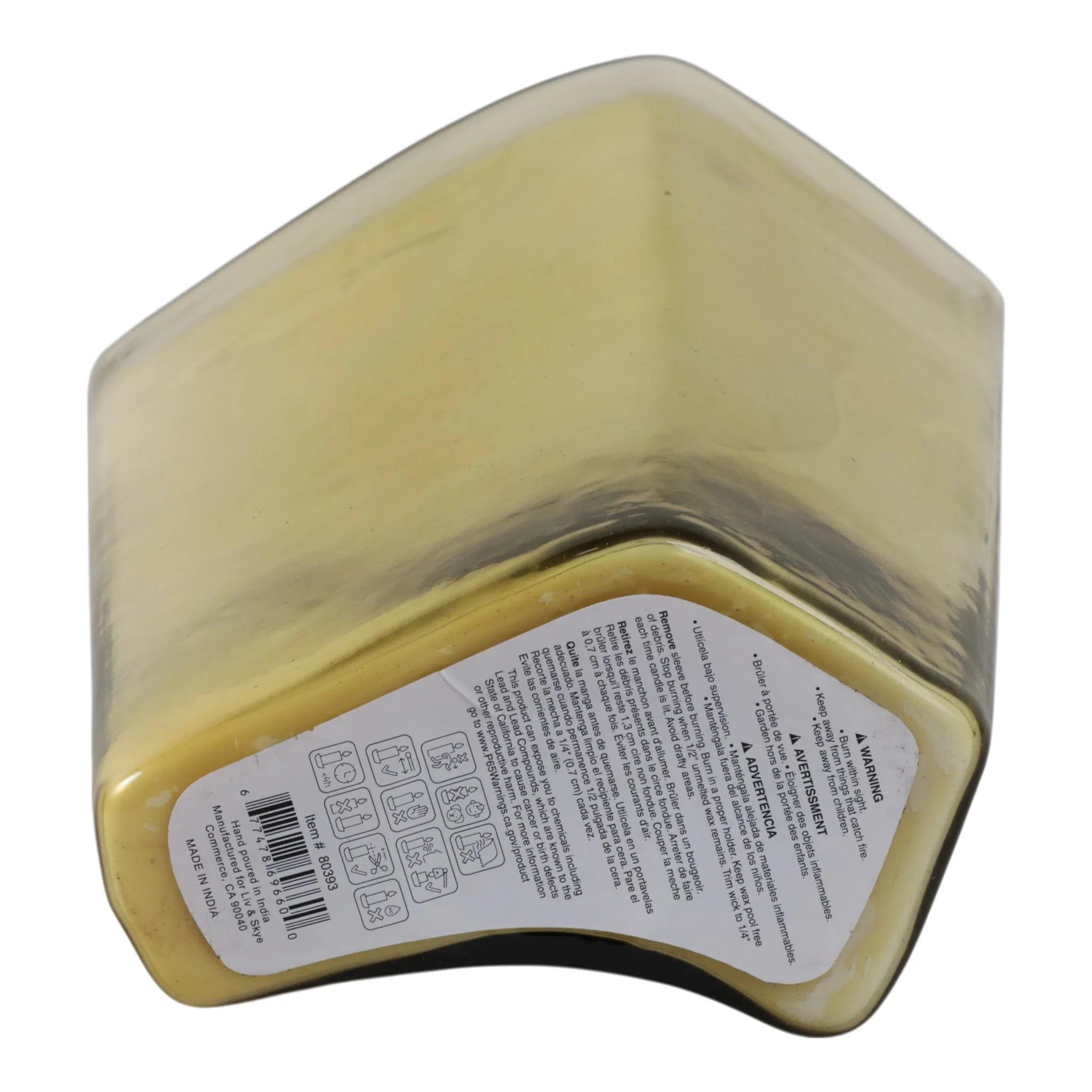 9x10" 97 Oz Midnight Amber Scented Candle, Amber - Image 6