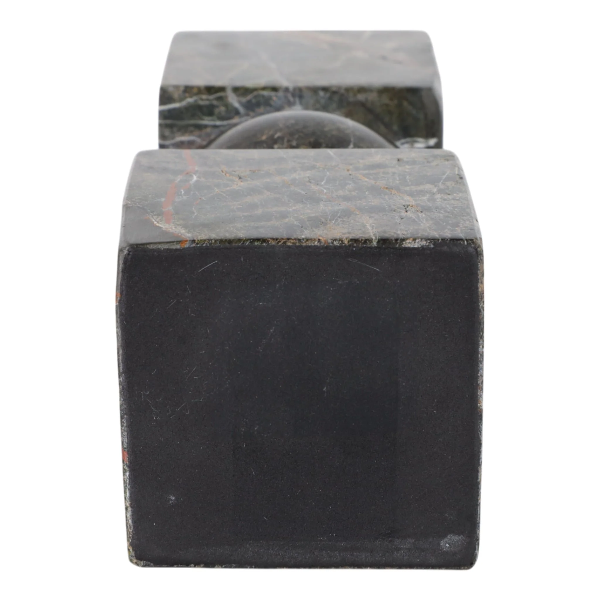 9x3" Chunky Marble Taper Holder, Forest Green - Image 7