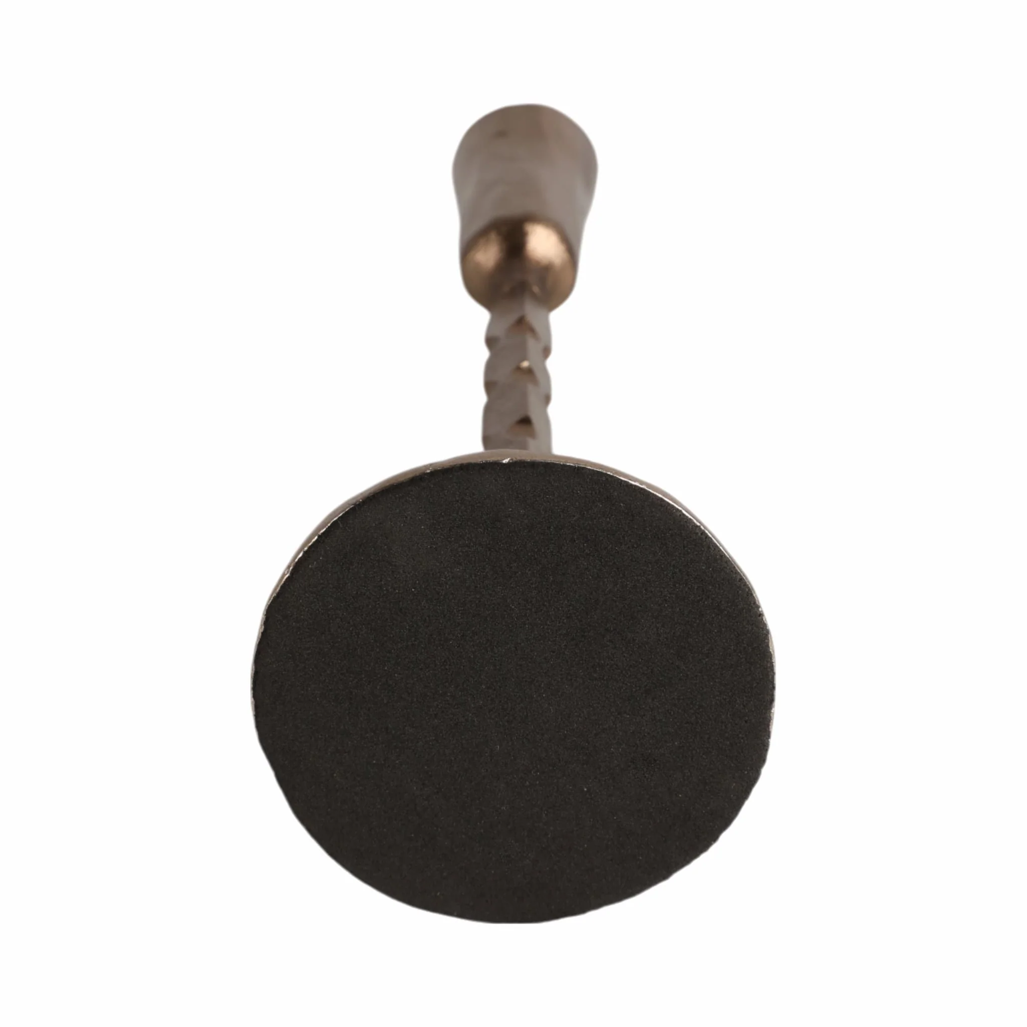 9x3" Forged Cast Iron Taper Holder, Matte Bronze - Image 6
