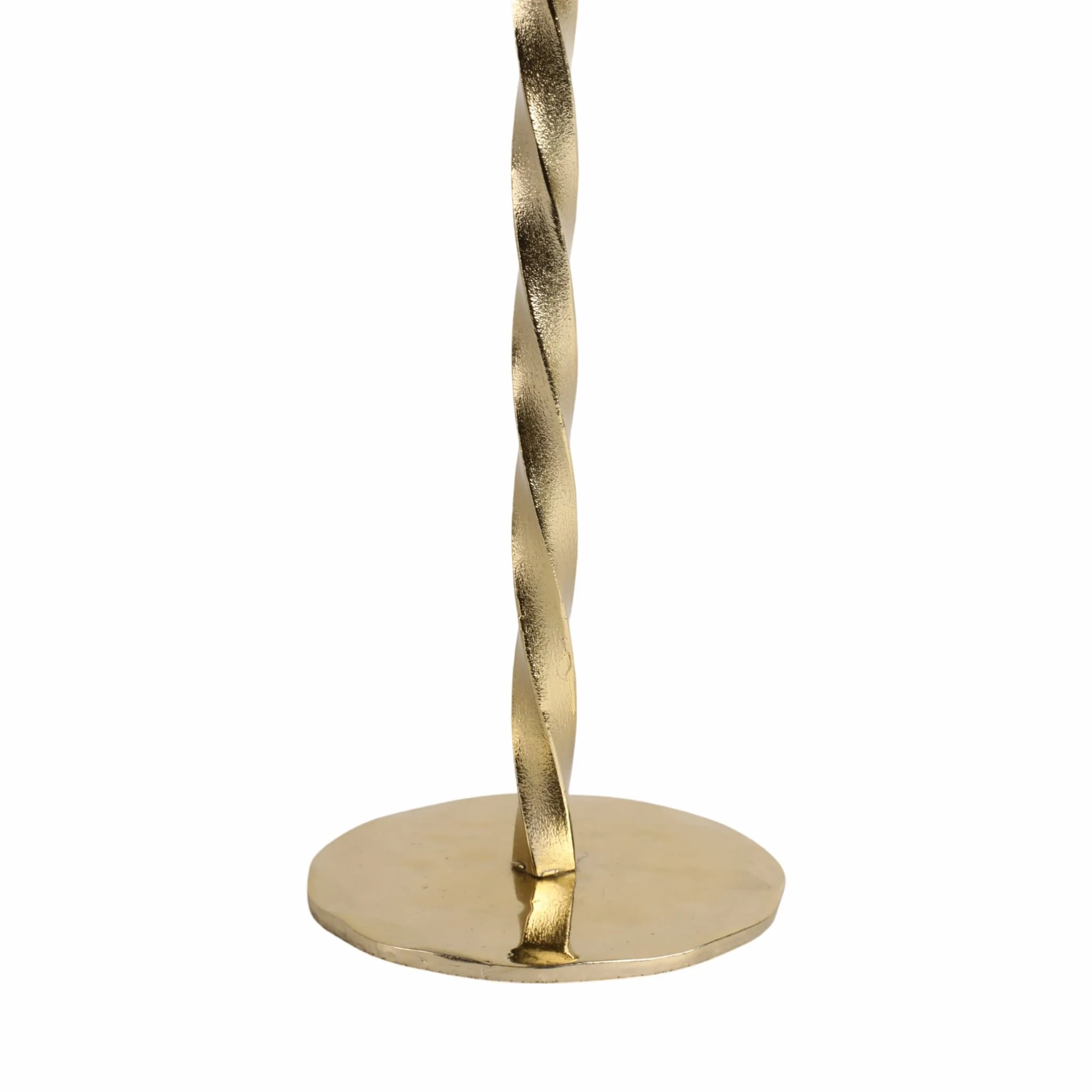 9x3" Twisted Taper Holder, Gold - Image 4