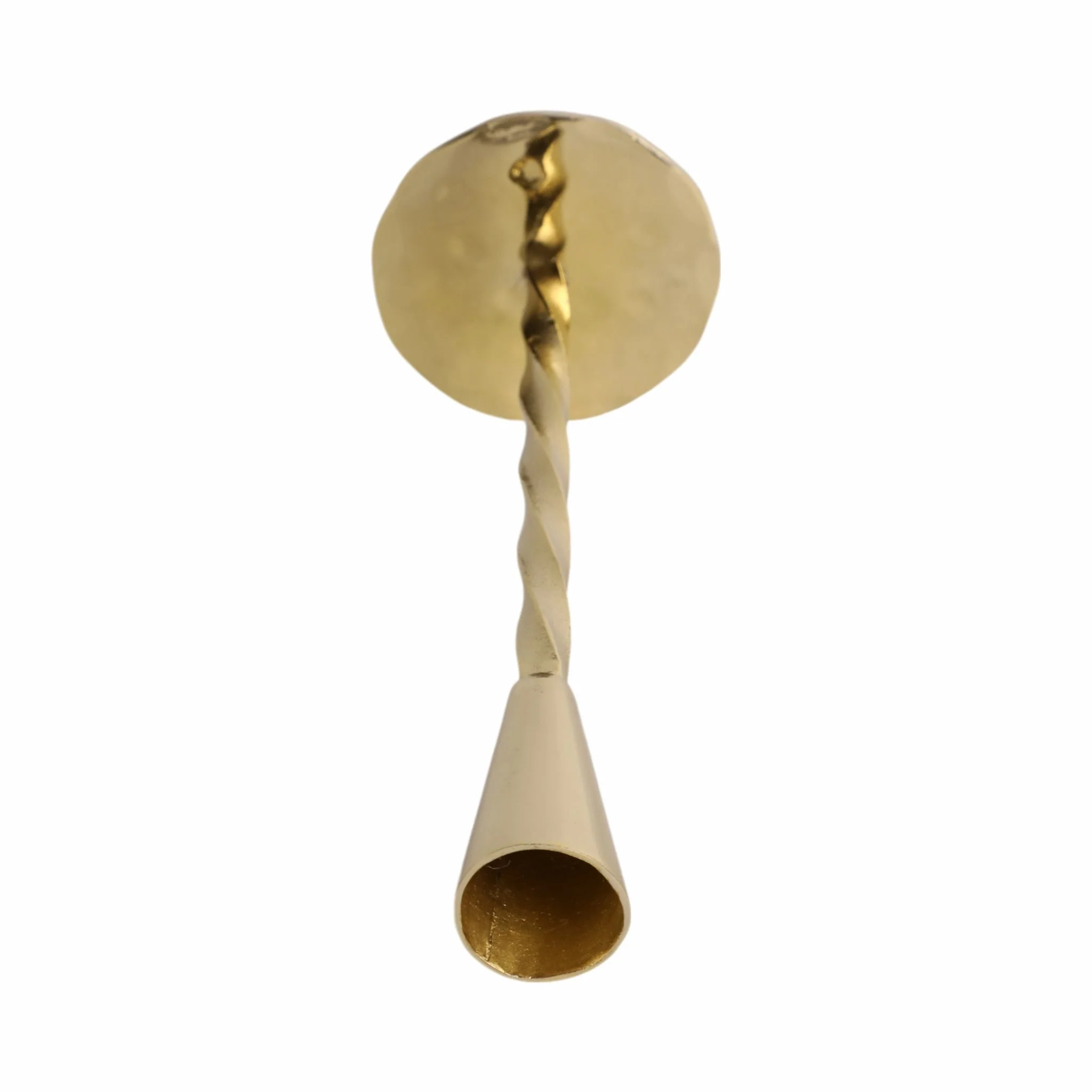 9x3" Twisted Taper Holder, Gold - Image 5