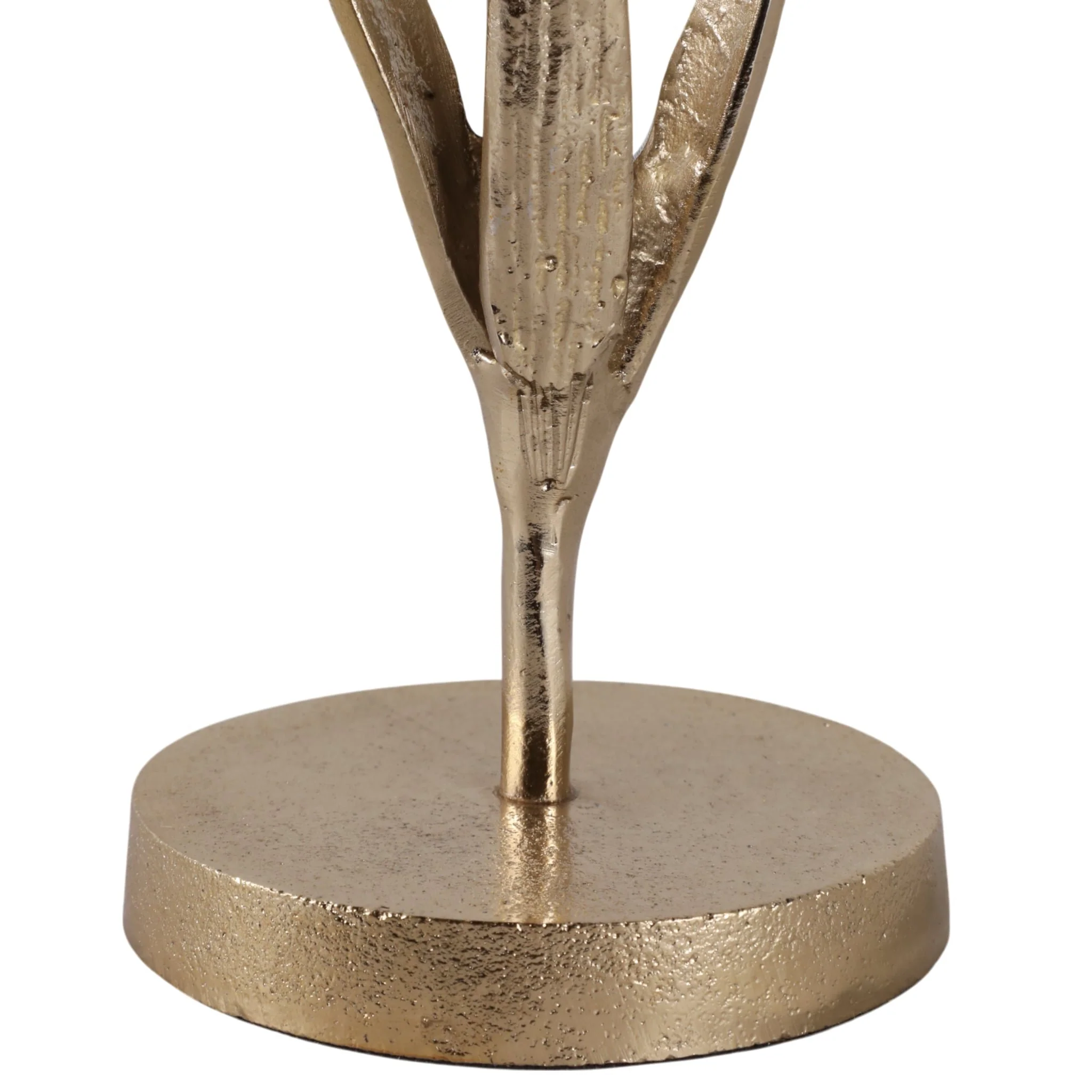 9x4" Flower Bloom Taper Holder, Champagne - Image 5