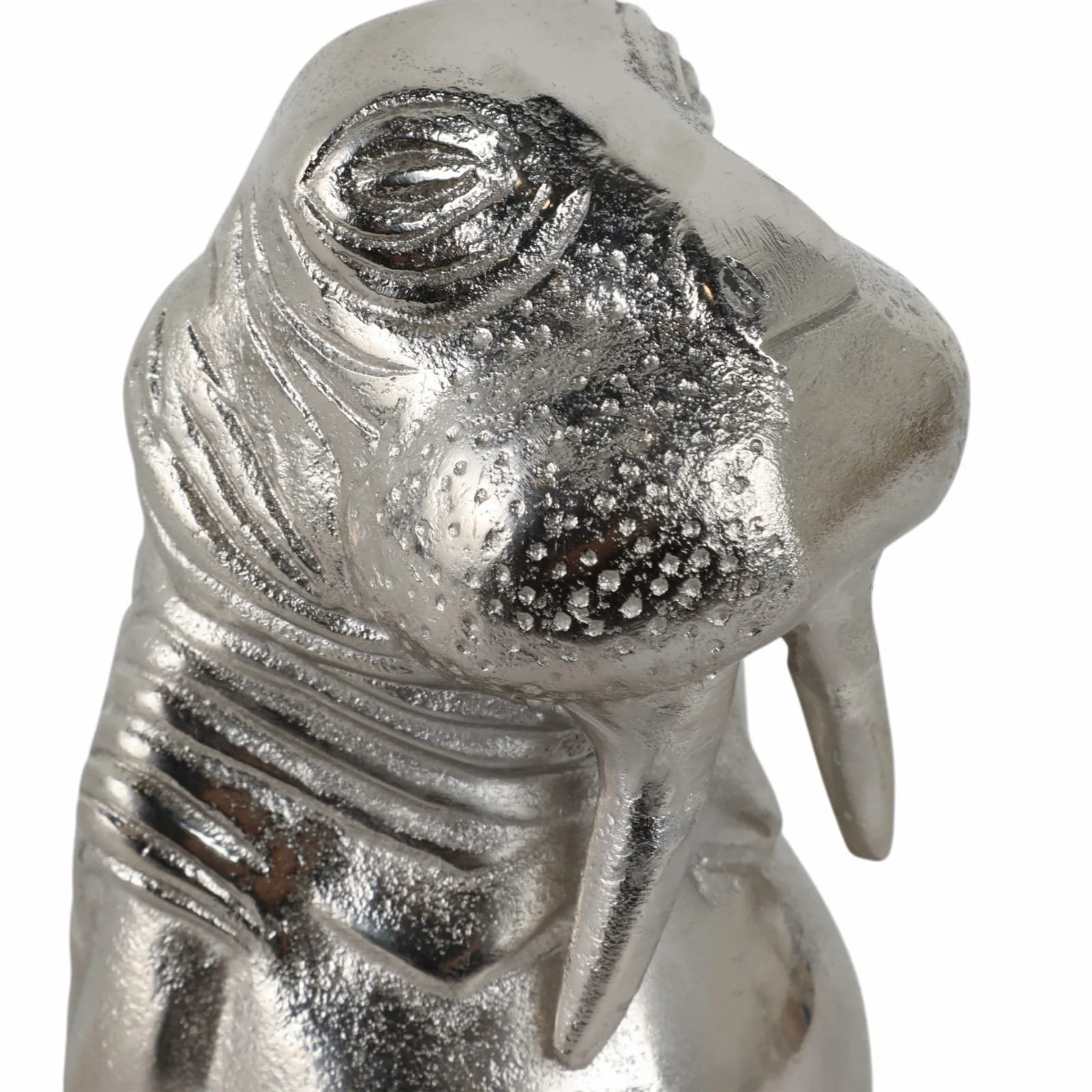 9x5" Metal Walrus, Silver - Image 5