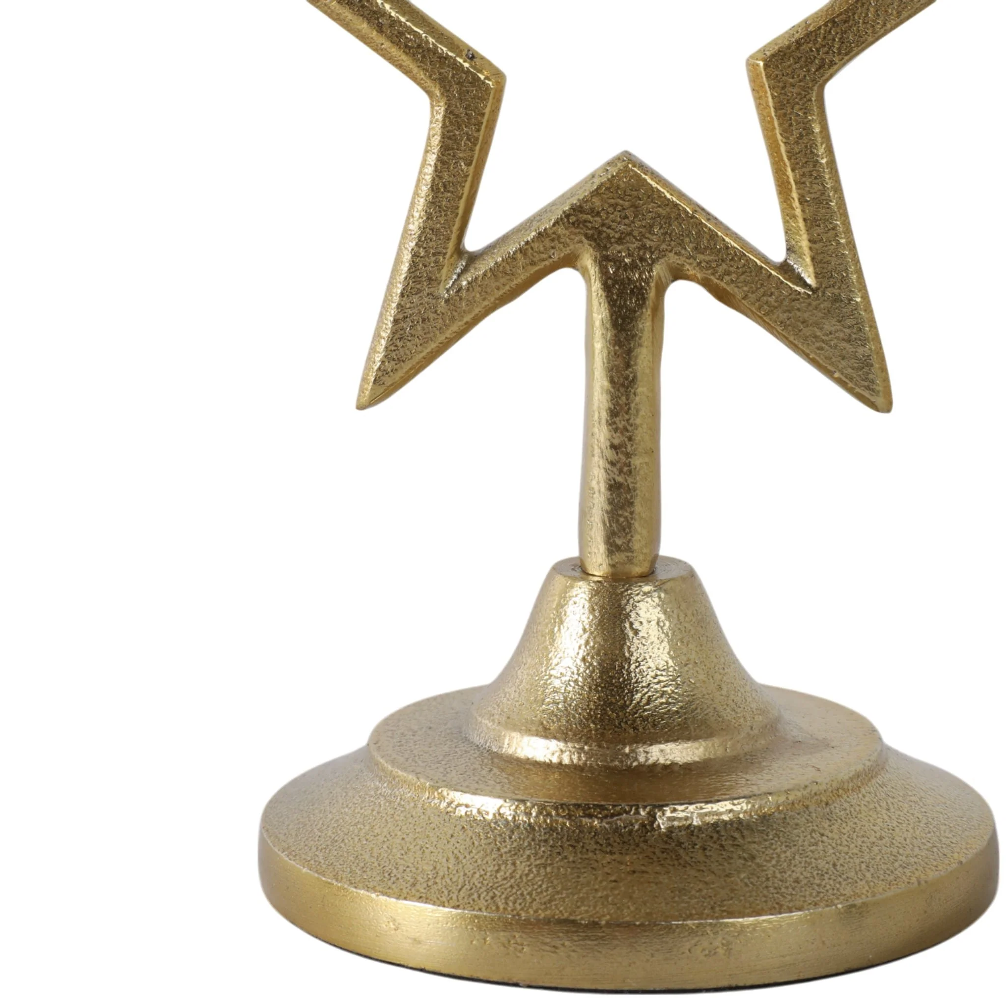 9x5" Star Taper Holder, Gold - Image 5