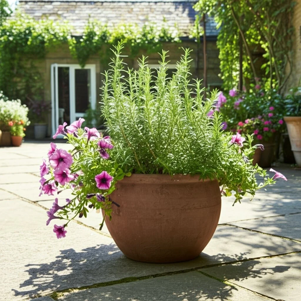 9x7" Traditional Pot Planter, Dark Brown - Image 11