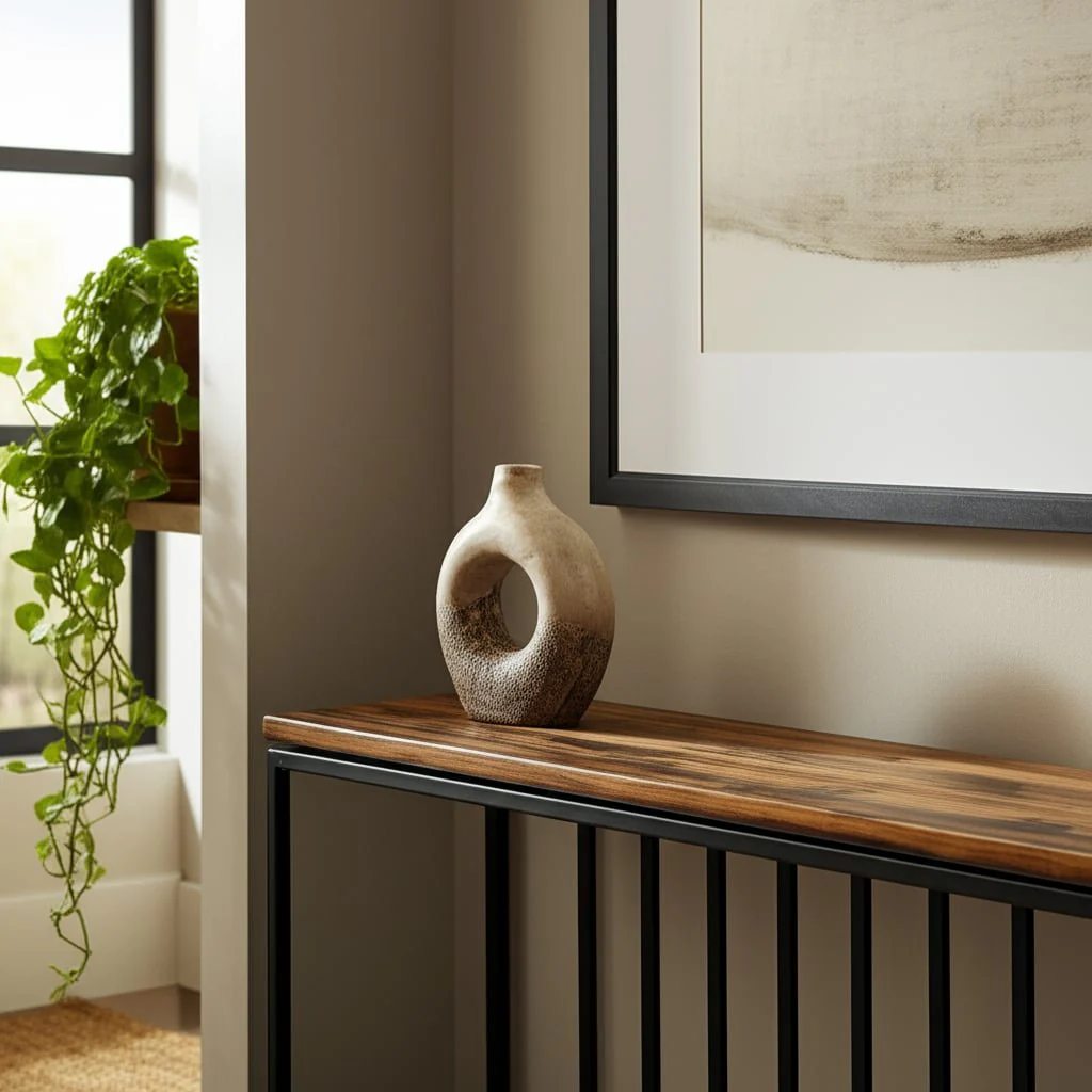 9x8" Open Cut-out Terracotta Vase, Ivory Multi - Image 9