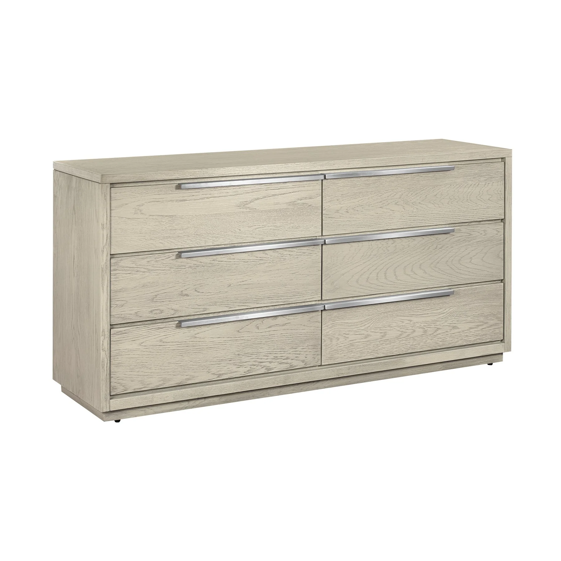 Abbey 6 Drawer Dresser in Gray Oak Wood - Image 2