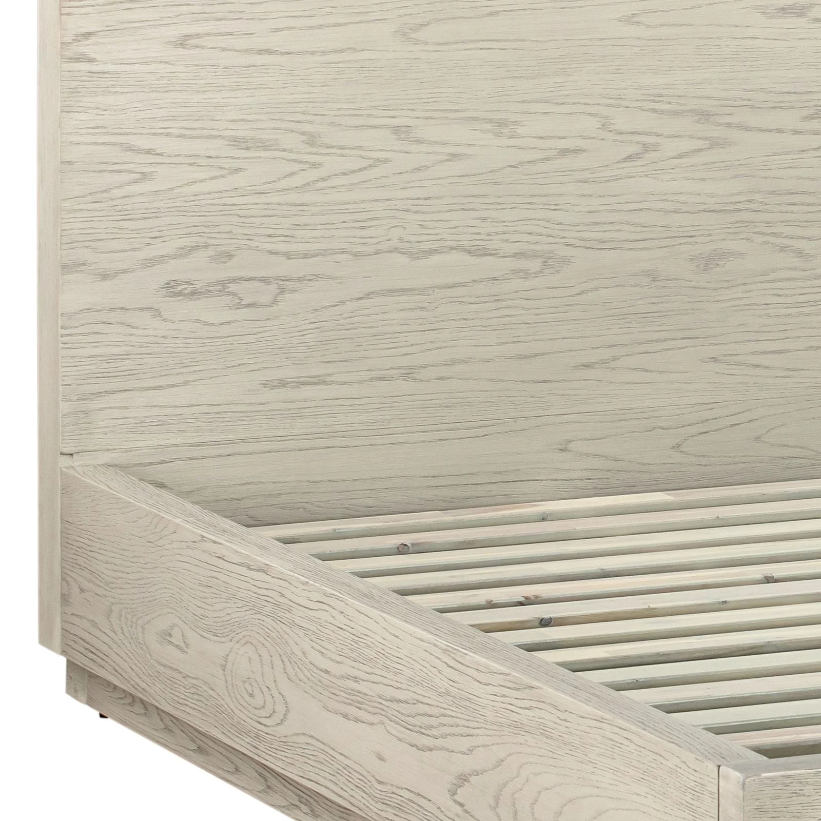 Abbey Queen Platform Bed Frame in Gray Oak Wood - Image 5