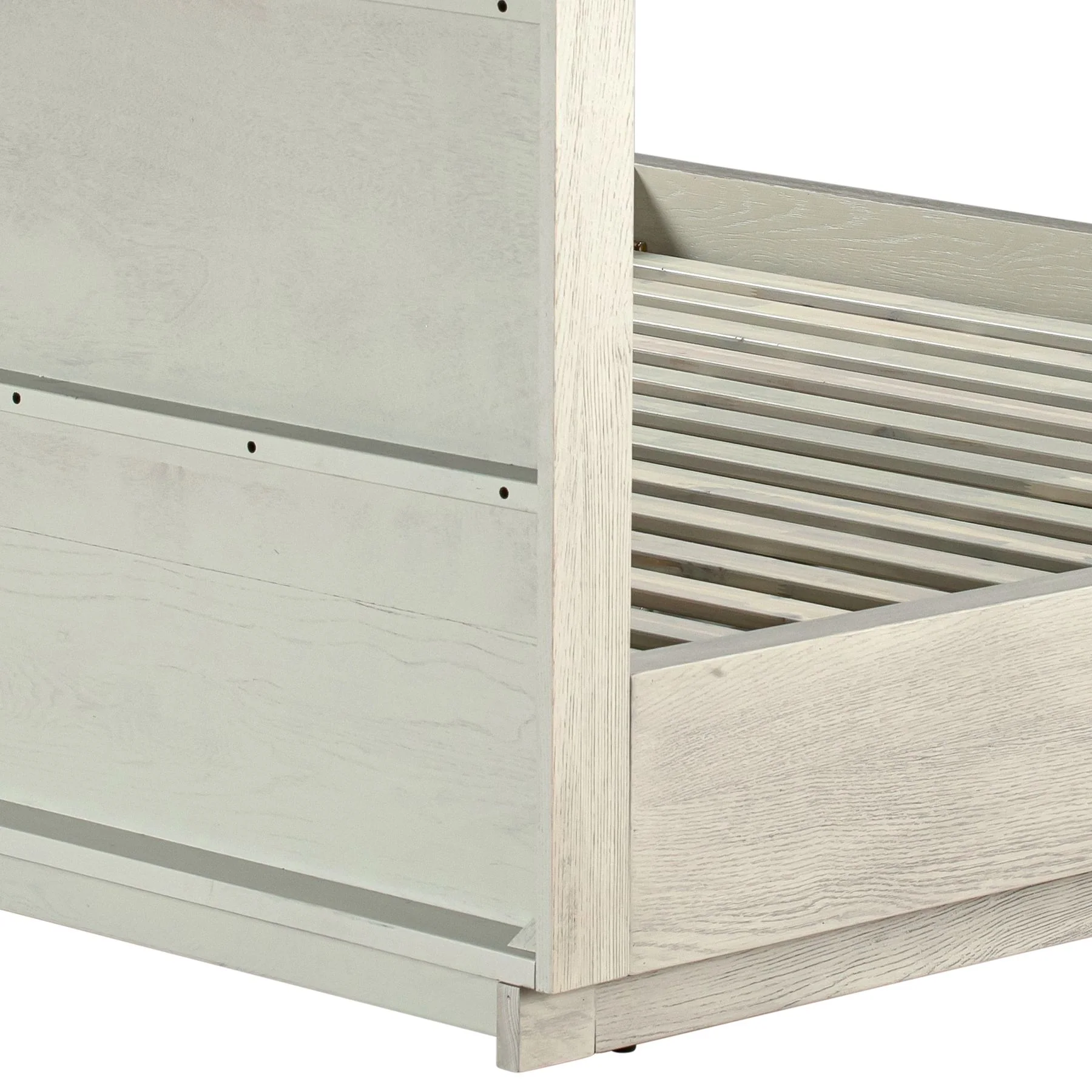 Abbey Queen Platform Bed Frame in Gray Oak Wood - Image 6