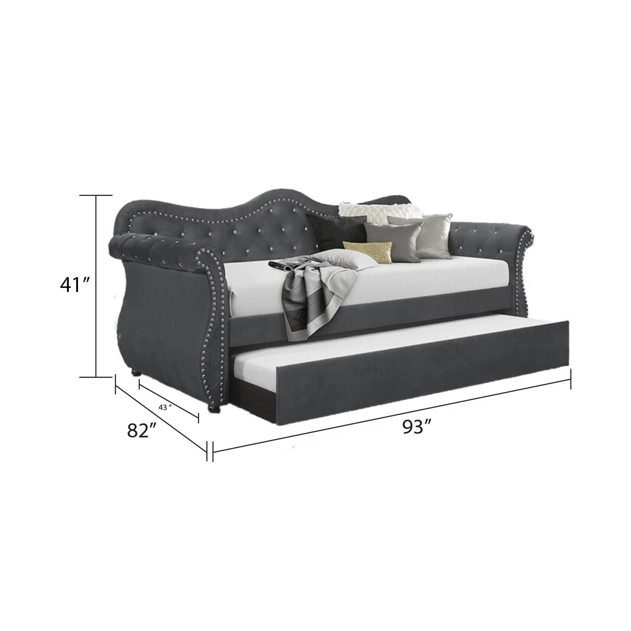 Abby Daybed Gray - Image 6