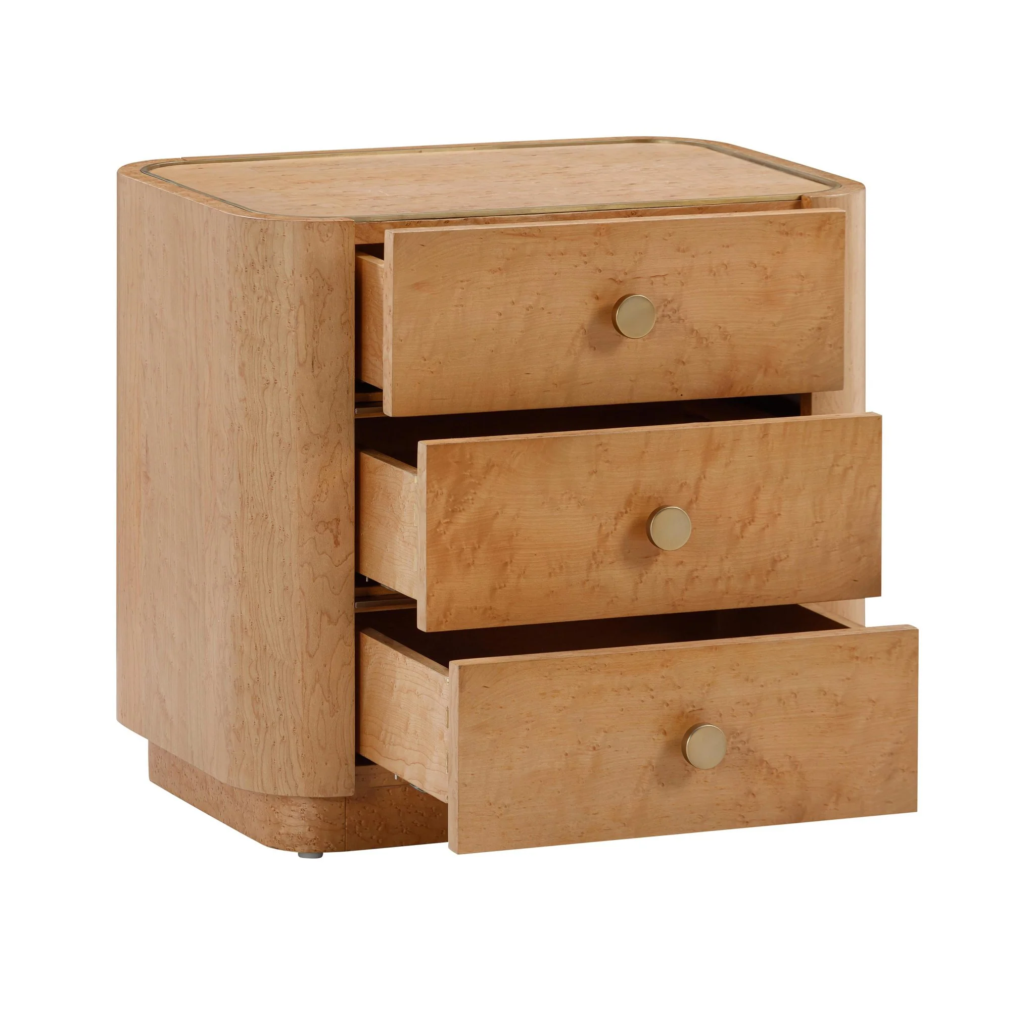 Abigail Natural Birdseye Maple Nightstand - Image 4