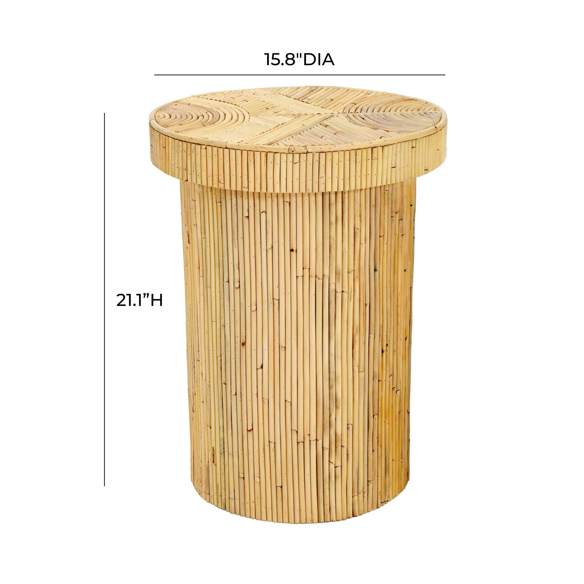 Acadia Rattan Side Table - Image 8
