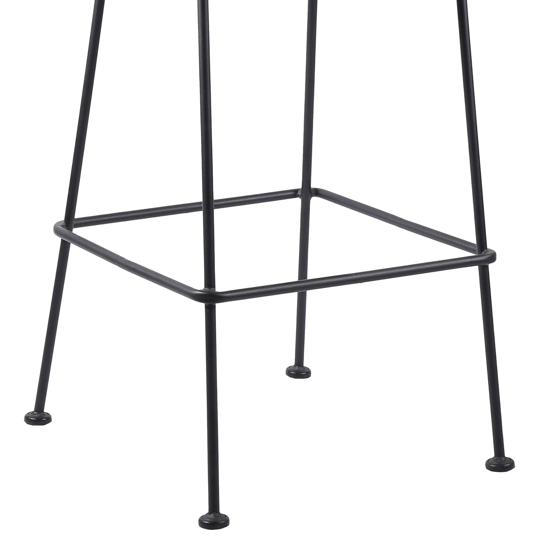 Acapulco 26" Indoor Outdoor Steel Bar Stool with Brick Red Rope - Image 7