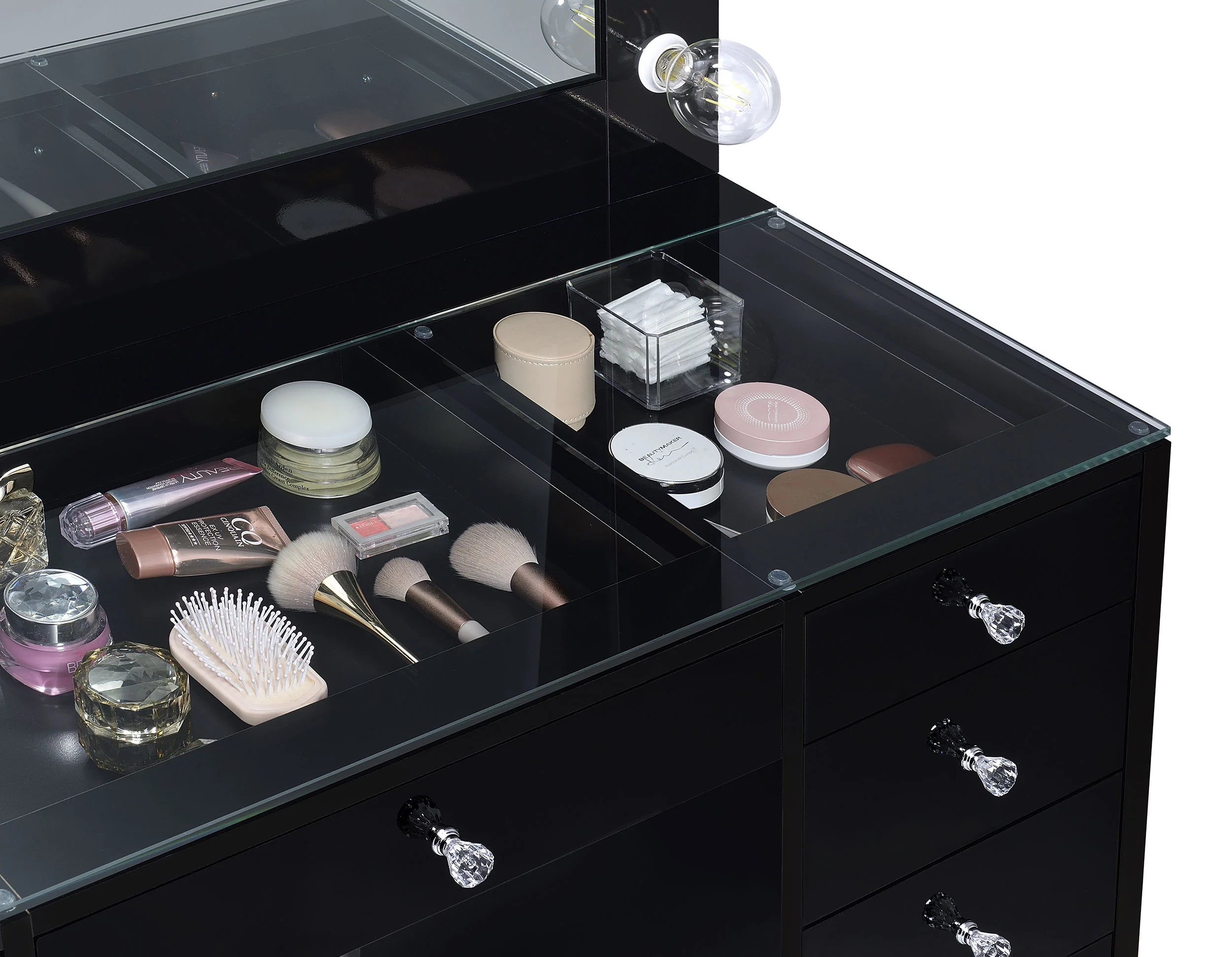 Acena Makeup Vanity Table with LED Mirror - Image 16