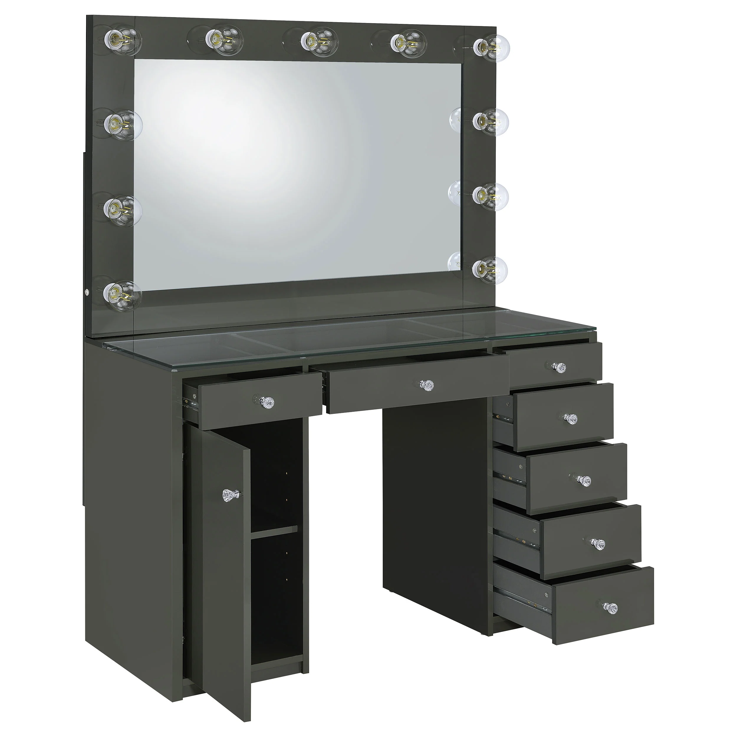 Acena Makeup Vanity Table with LED Mirror - Image 23