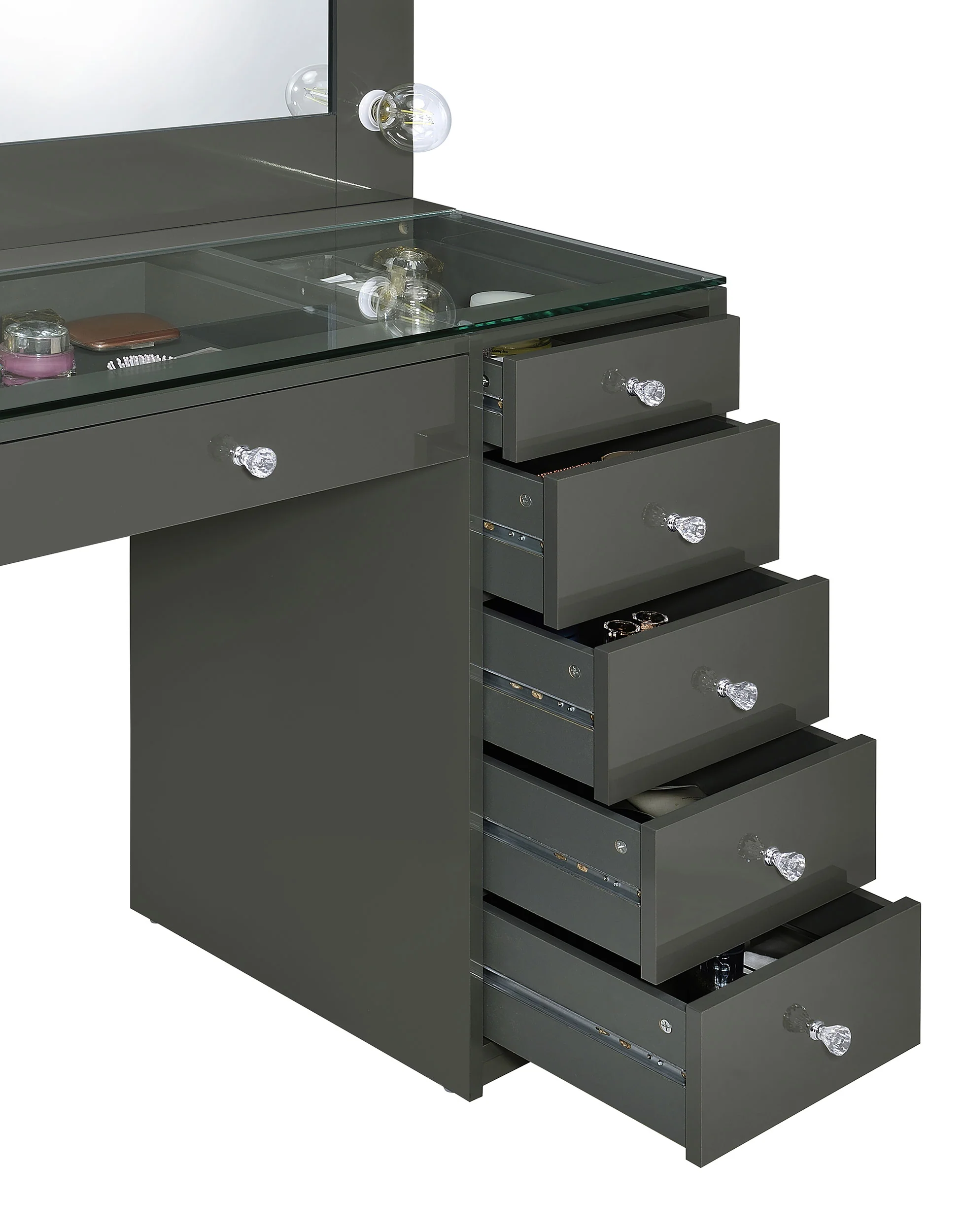 Acena Makeup Vanity Table with LED Mirror - Image 30