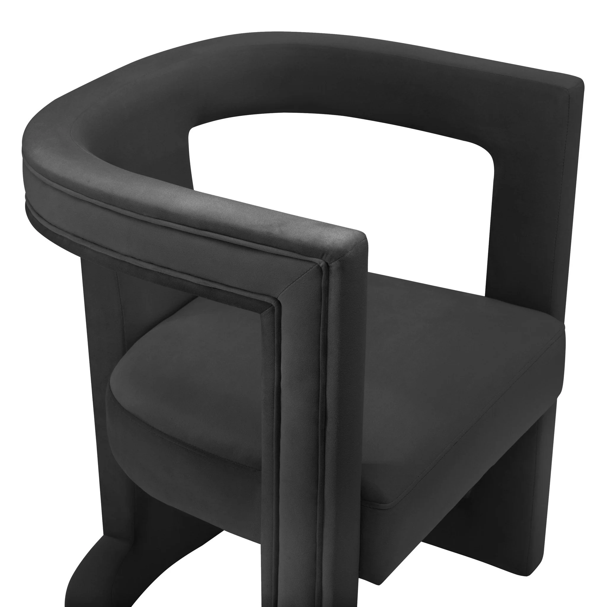 Ada Black Velvet Chair - Image 4