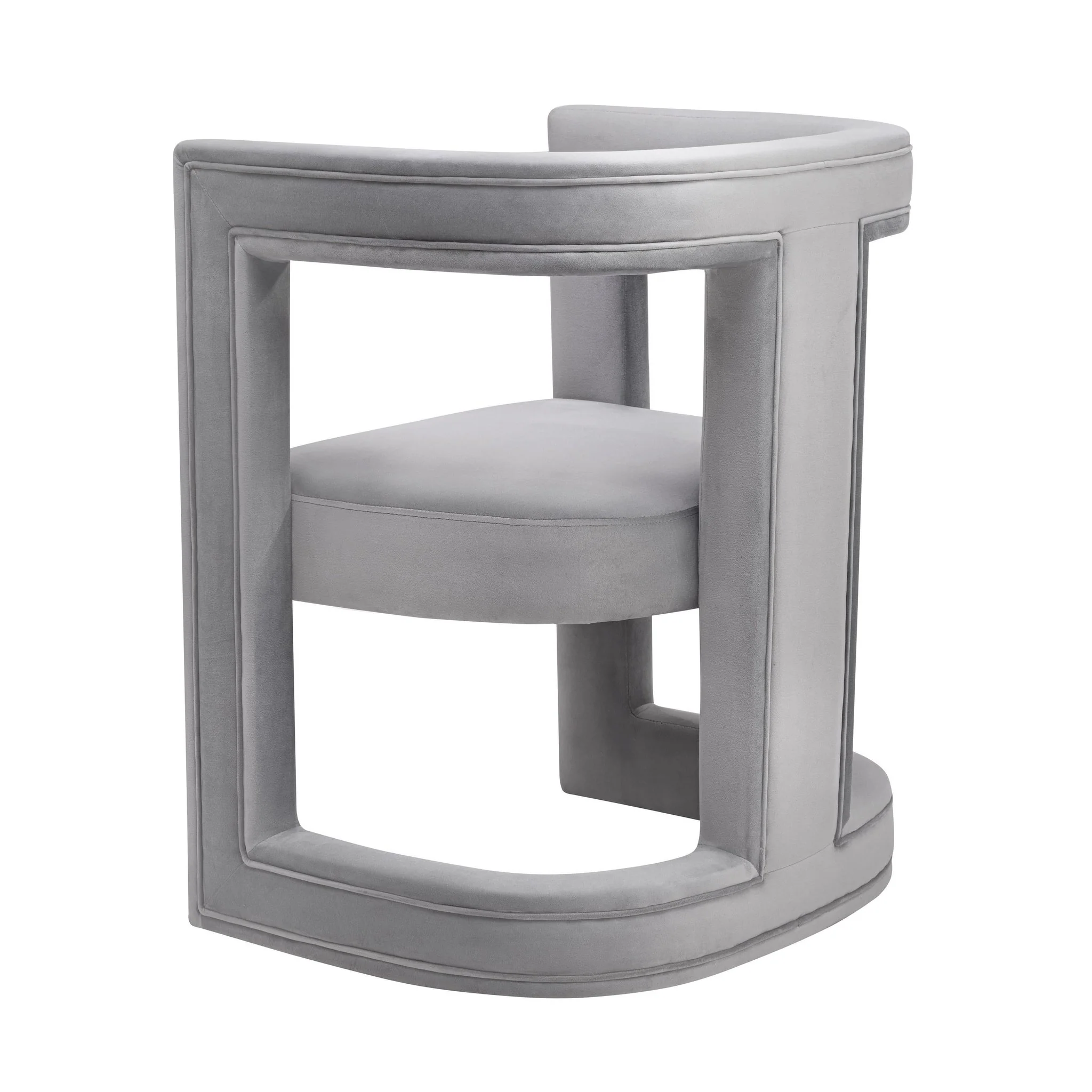 Ada Grey Velvet Chair - Image 5