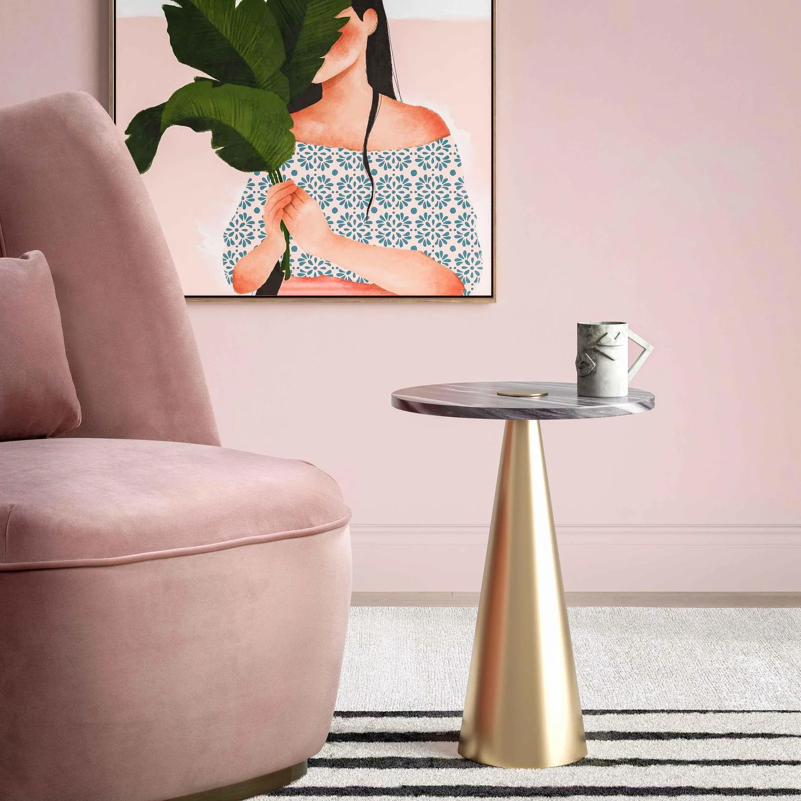 Addyson Marble Side Table - Image 2