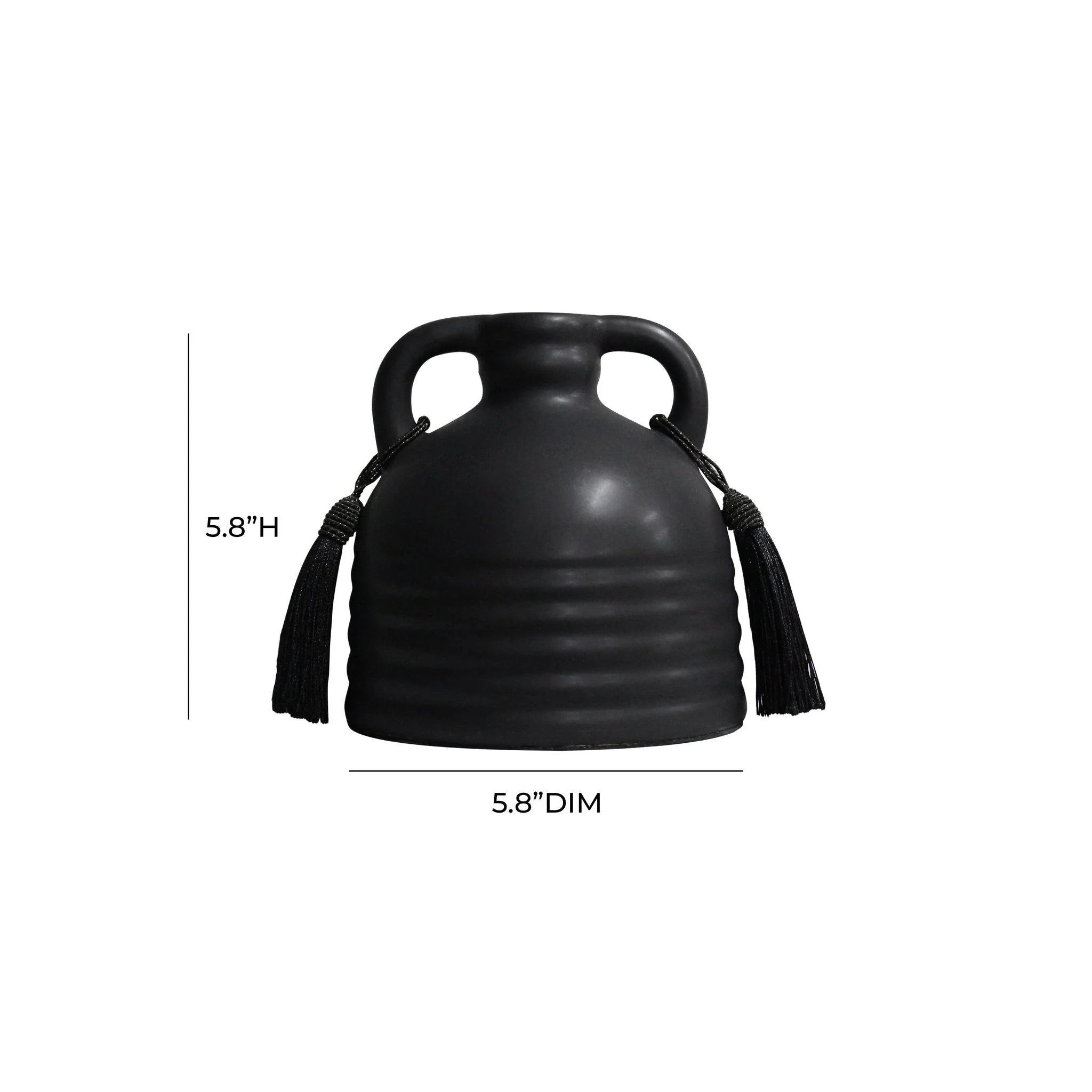 Adonis Black Ceramic Vase - Image 5