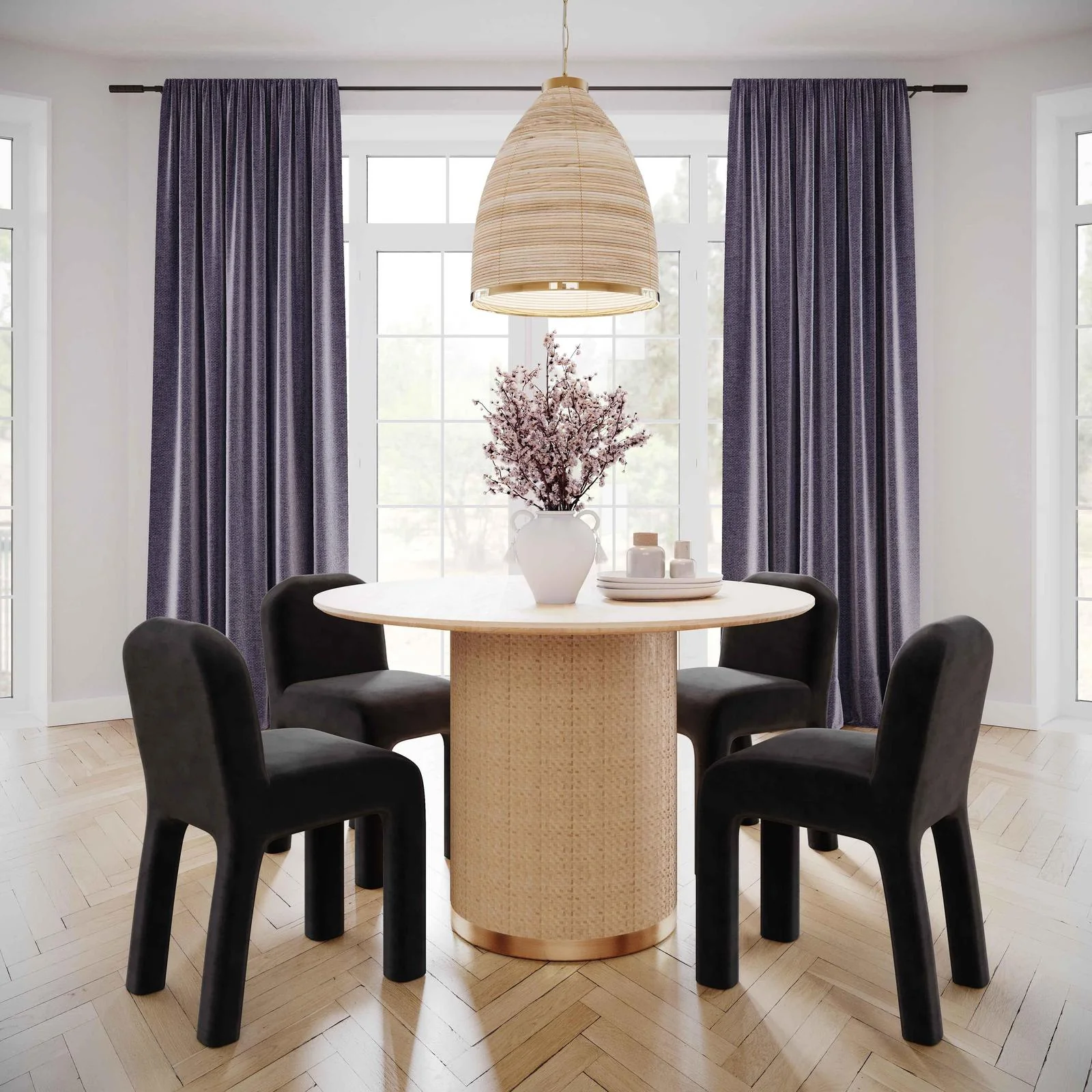 Akiba 47 inch Round Dining Table - Image 2