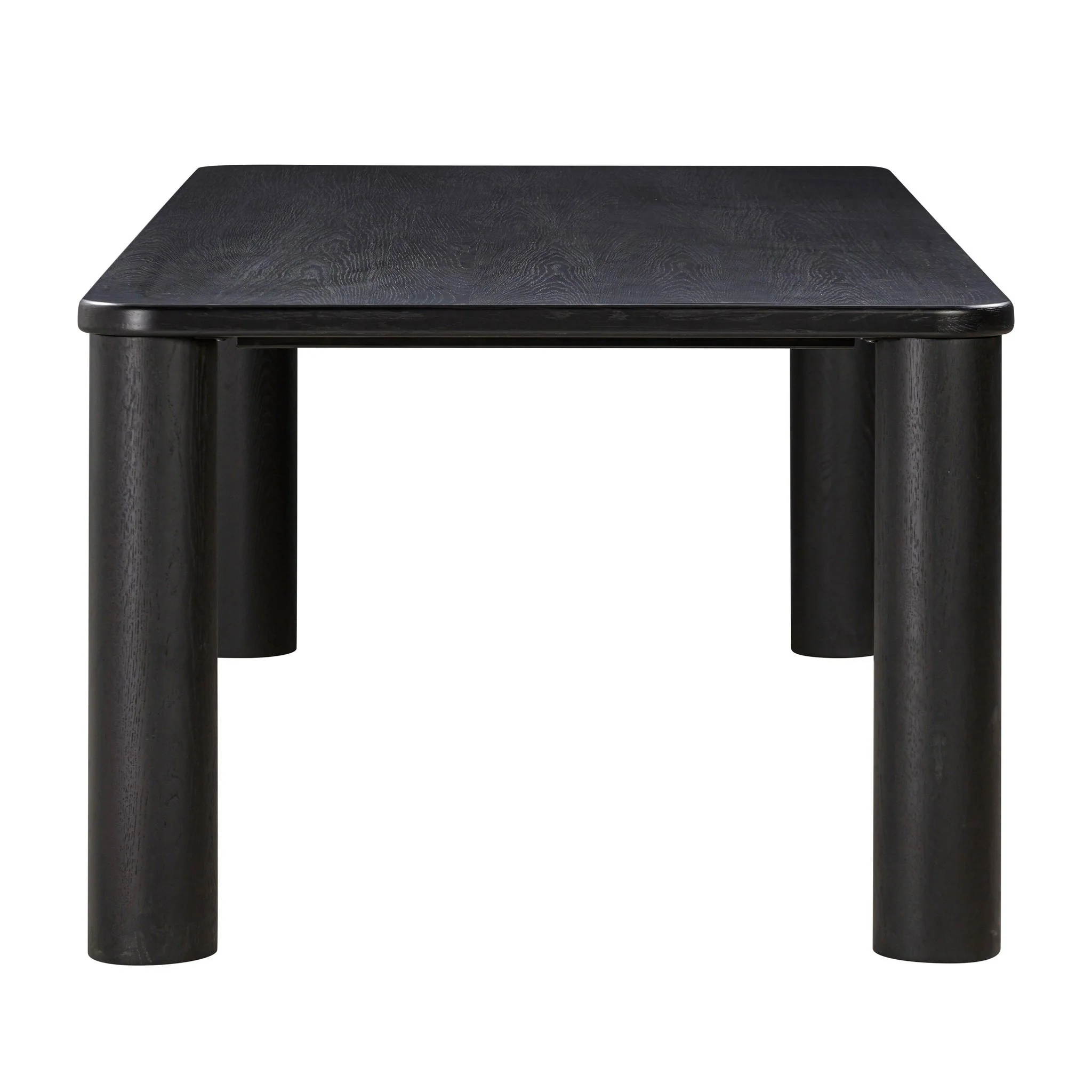 Akola Black Oak Rectangular Dining Table - Image 4