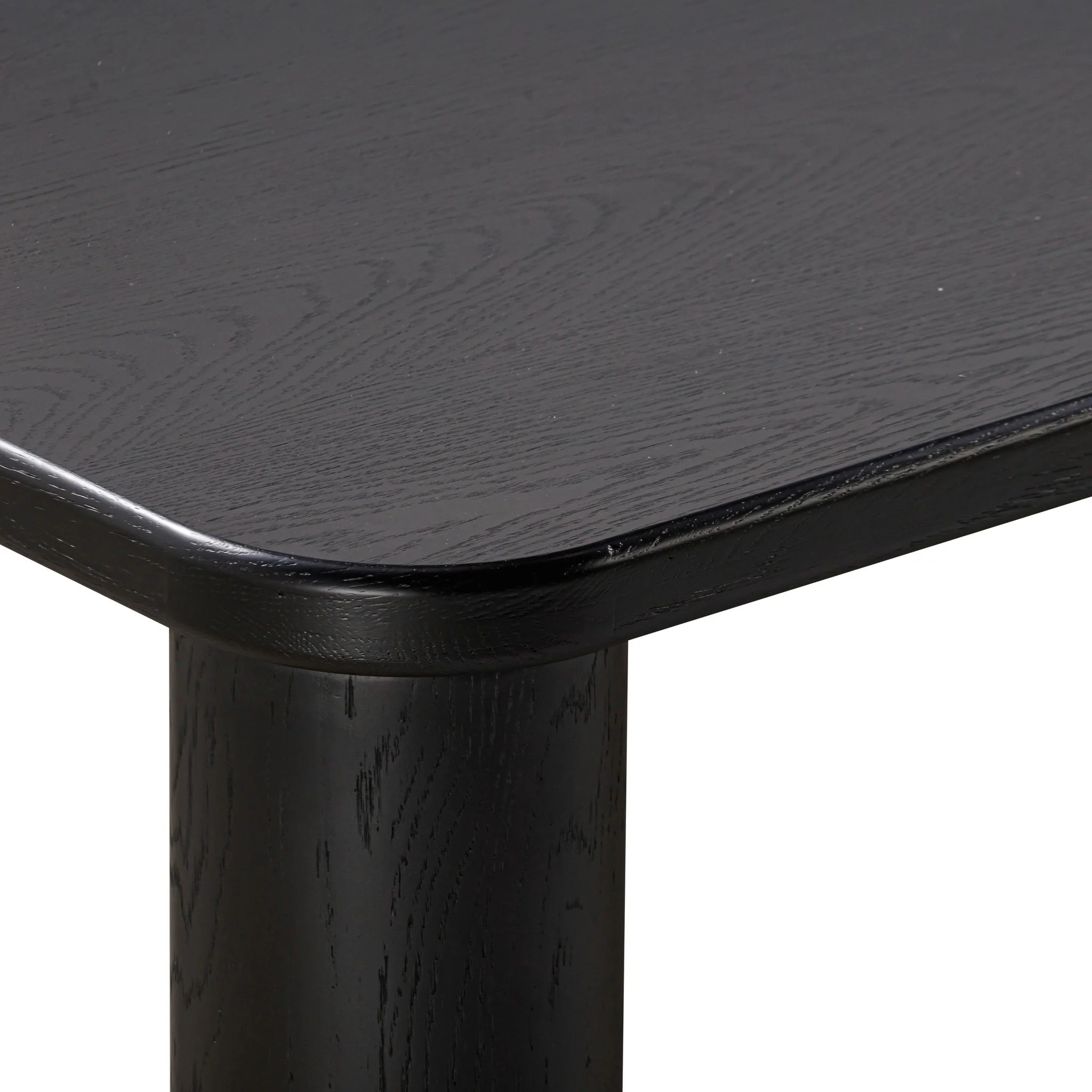 Akola Black Oak Rectangular Dining Table - Image 6