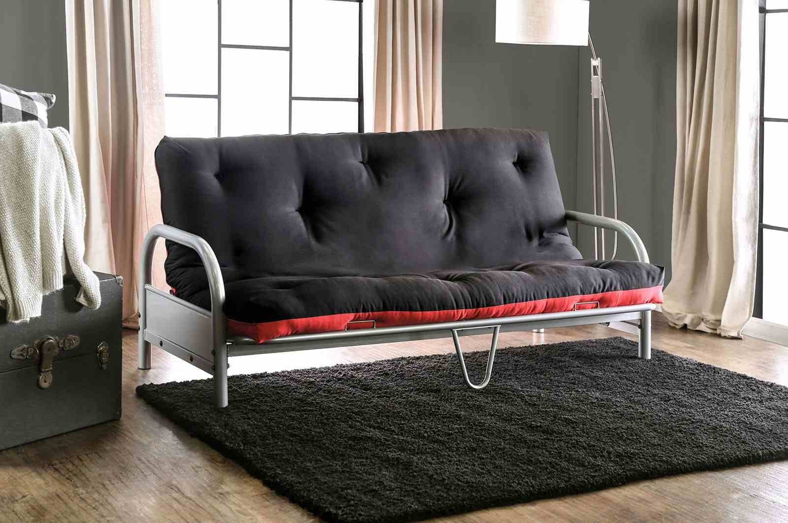 Aksel Futon Mattress, Black/Red - Image 4