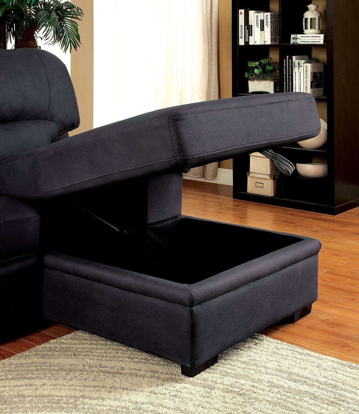 Alcester Sectional w/ Sleeper, Graphite - Image 3