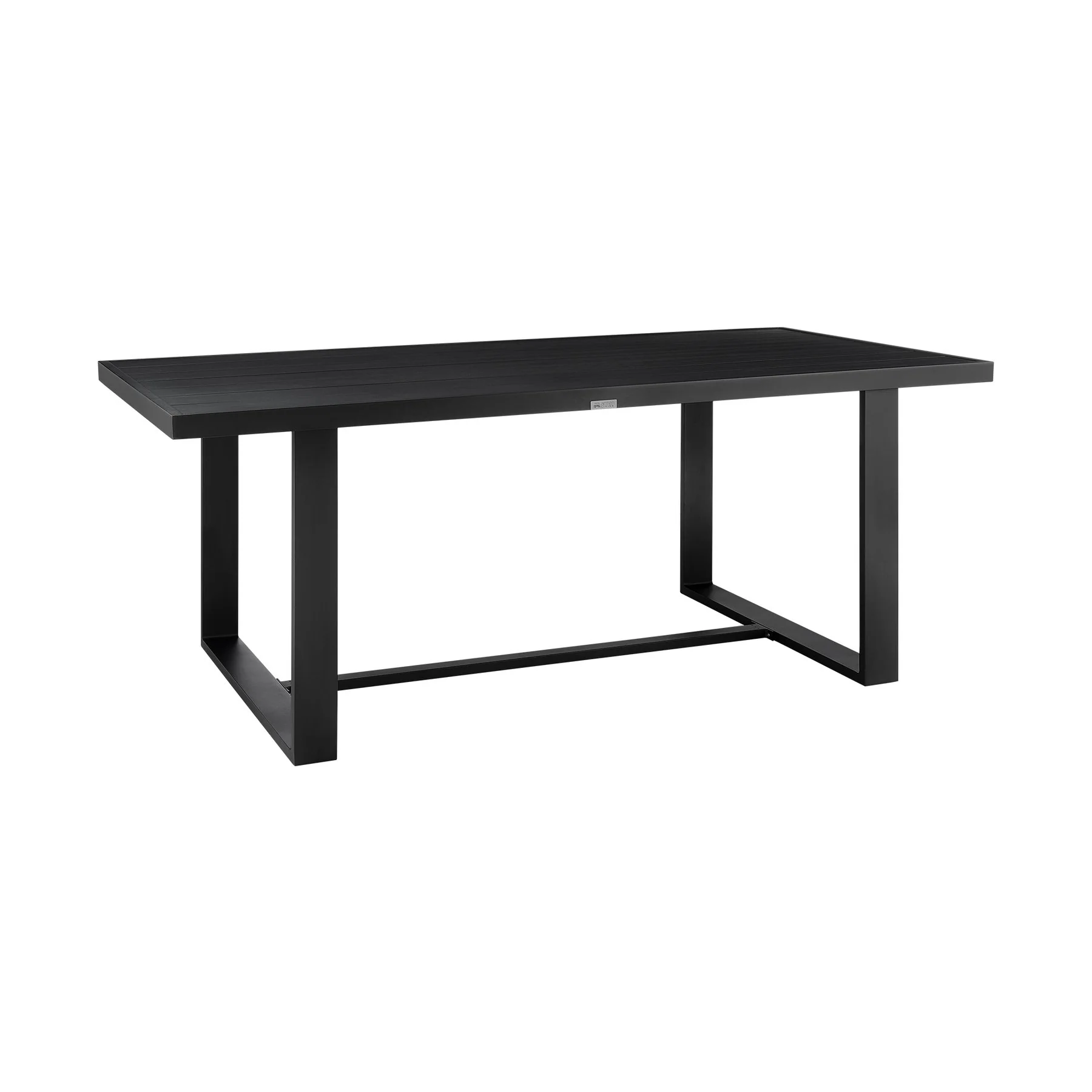 Alegria Outdoor Patio 5-Piece Dining Table Set in Aluminum with Gray Rope and Cushions - Image 5