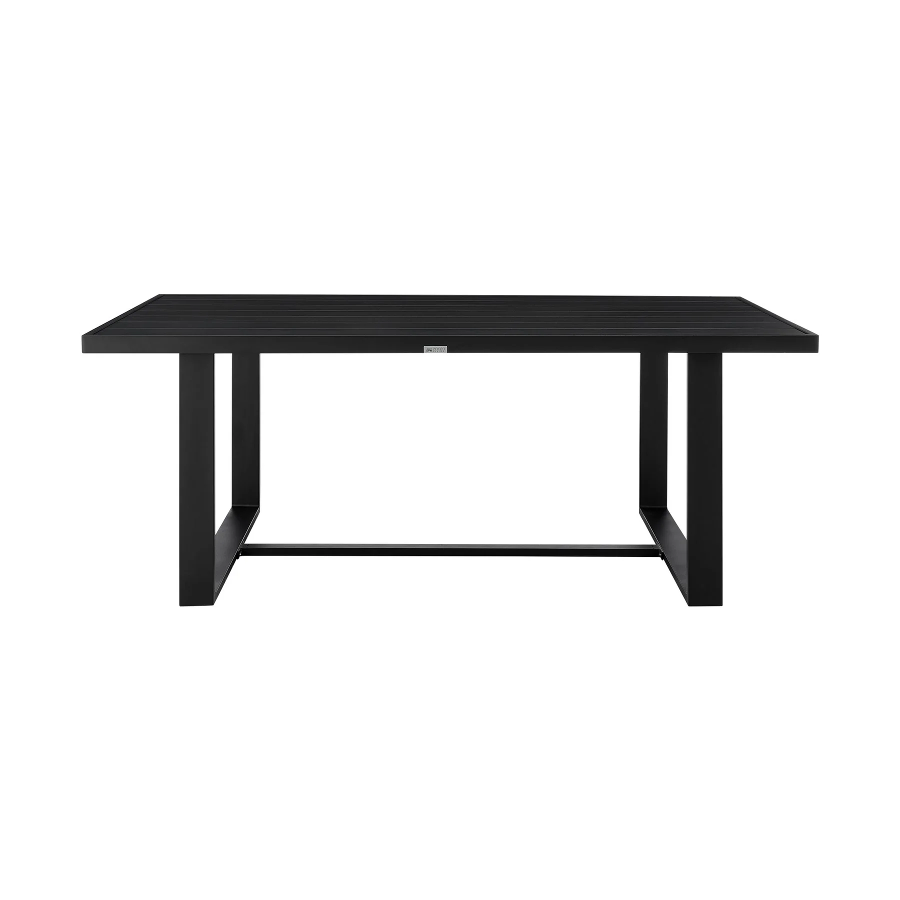 Alegria Outdoor Patio 7-Piece Dining Table Set in Aluminum with Gray Rope and Cushions - Image 4