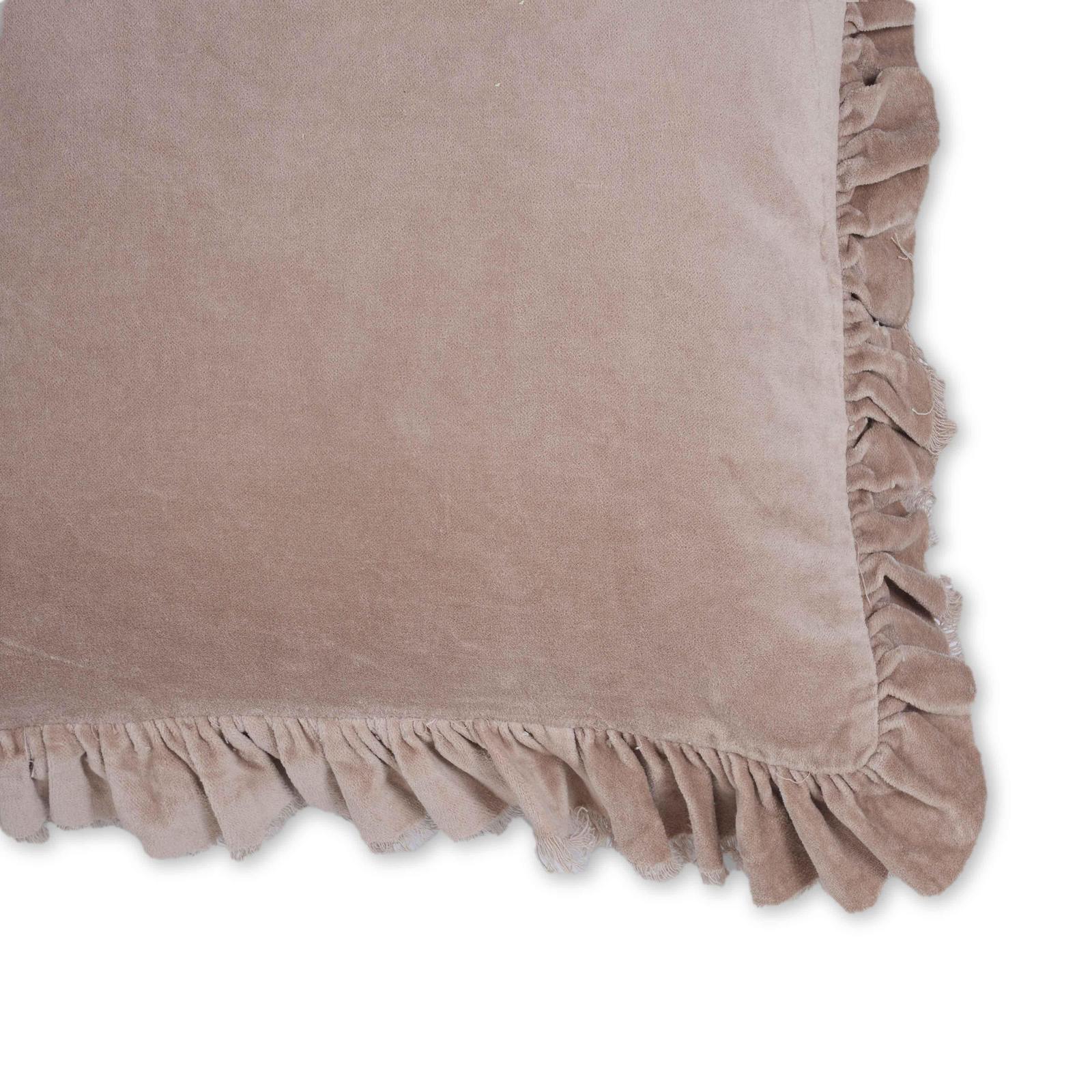 Alessia Distressed Pink Velvet Pillow - Image 4