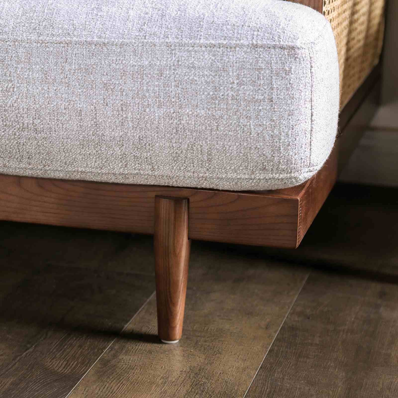 Alesund Sofa, Beige/Walnut - Image 4