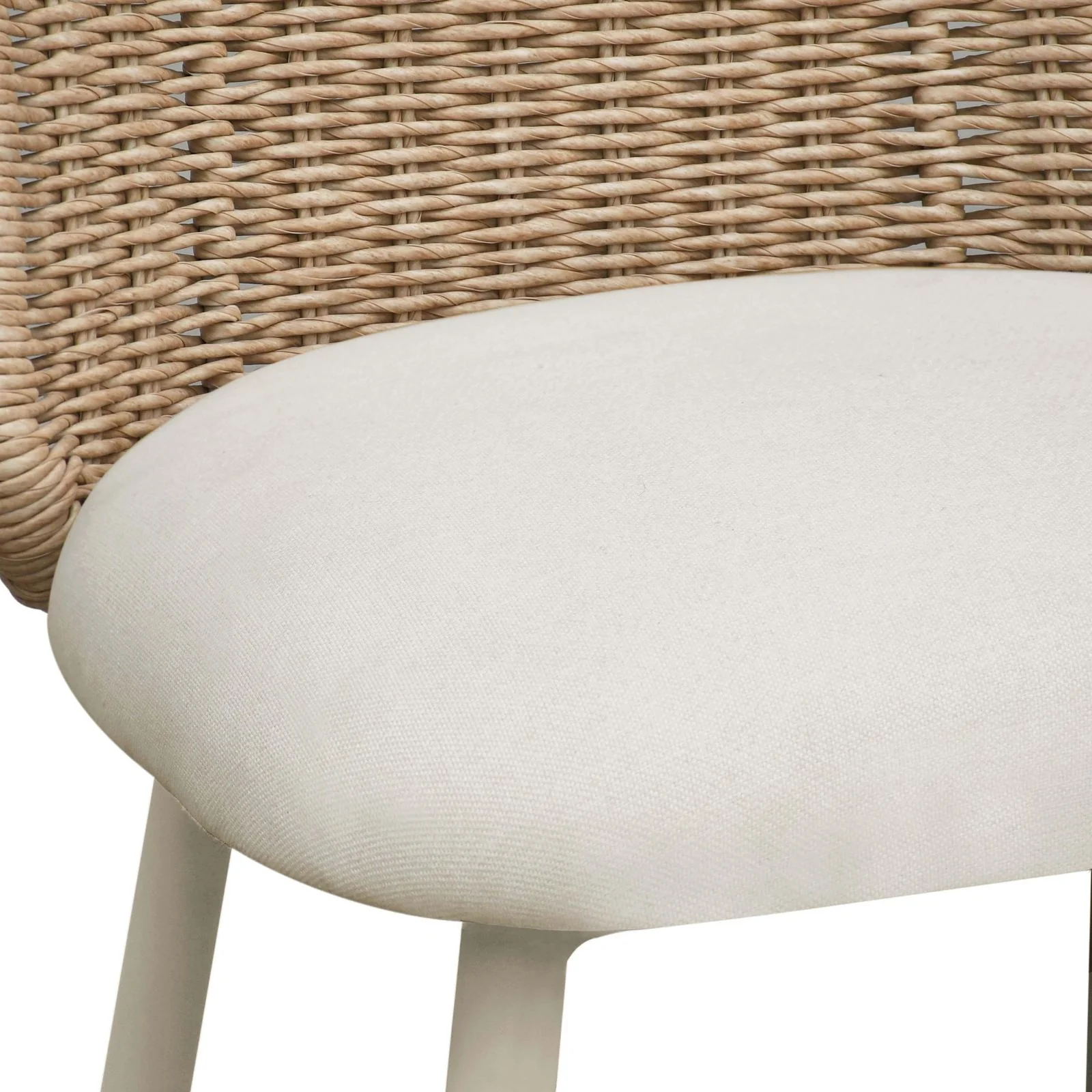 Alexa Cream Performance Fabric Outdoor Dining Chair - Image 5