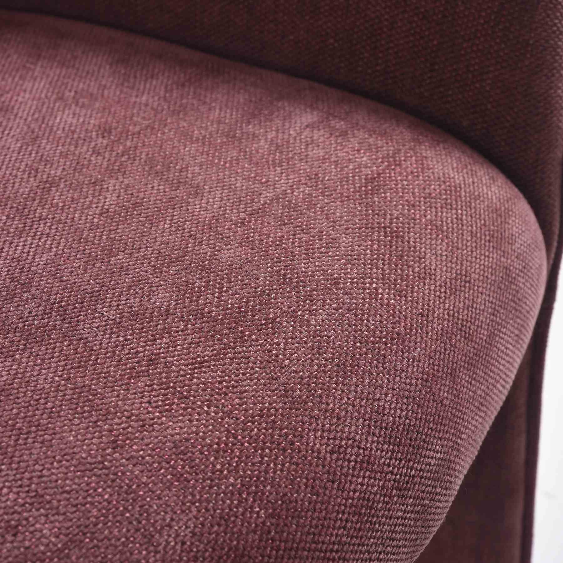 Alicia Modern Curved Back Plum Upholstered Dining Chair - Image 11