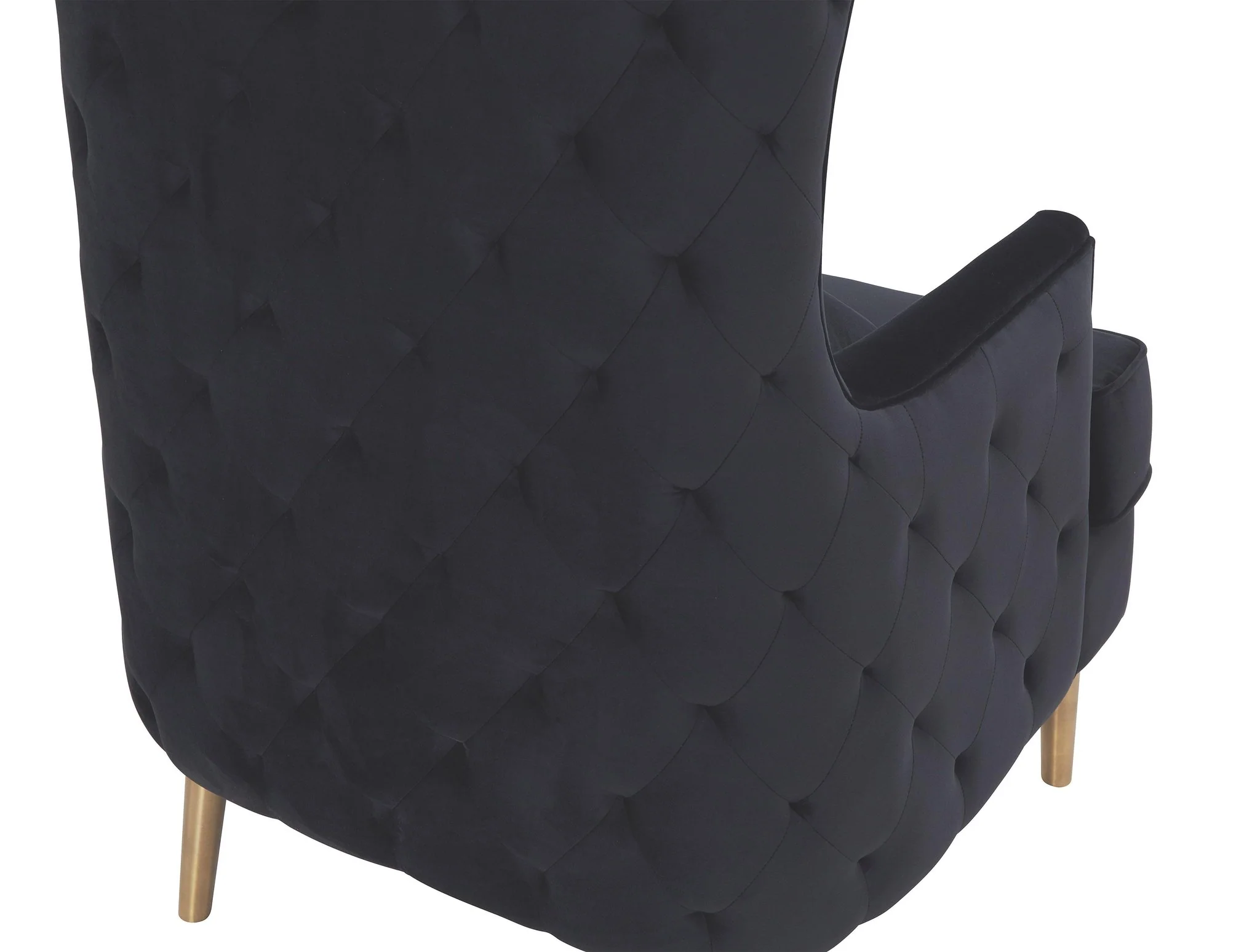 Alina Black Tall Tufted Back Chair - Image 6