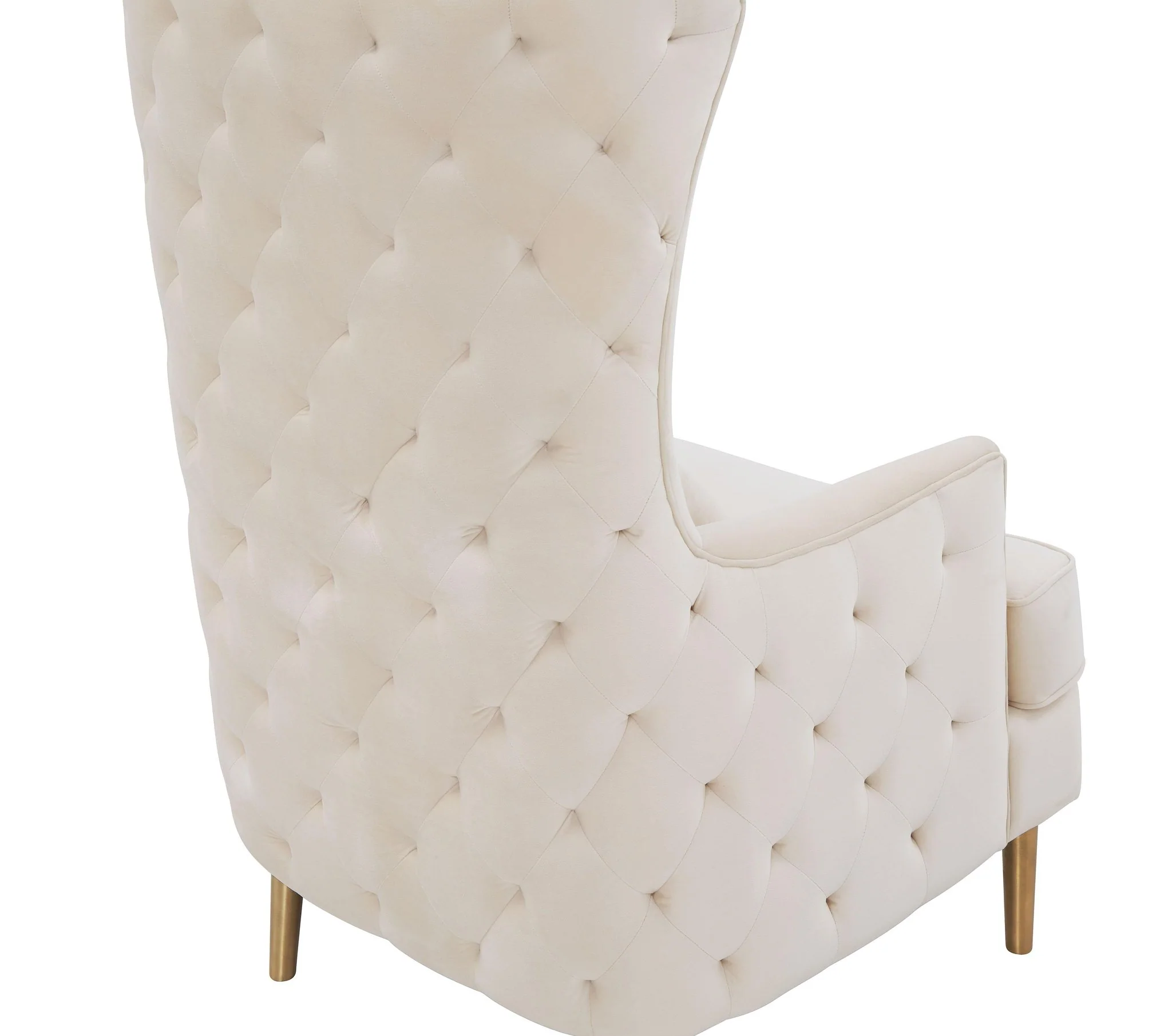Alina Cream Tall Tufted Back Chair - Image 6