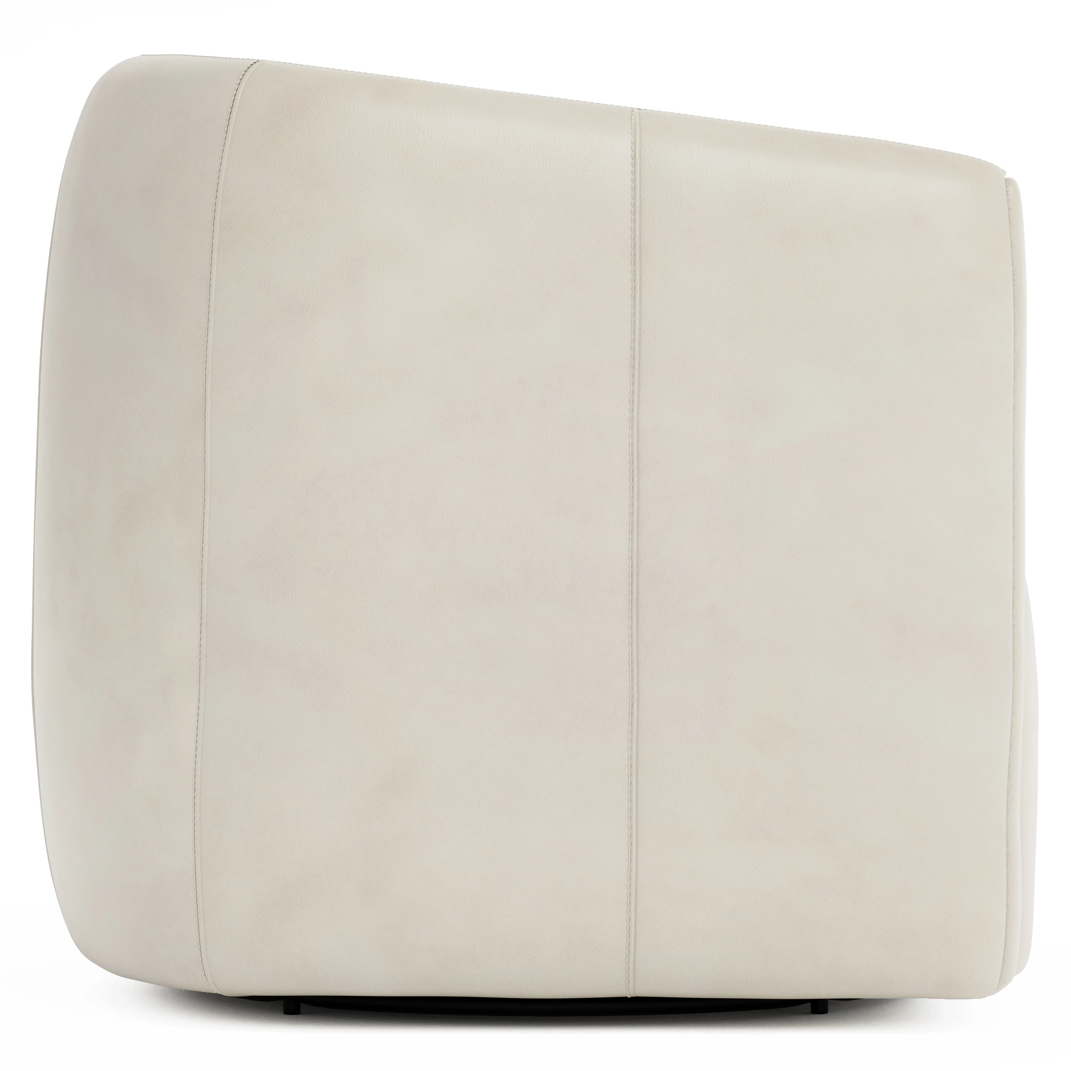 Aline Leather Swivel Chair - Image 2