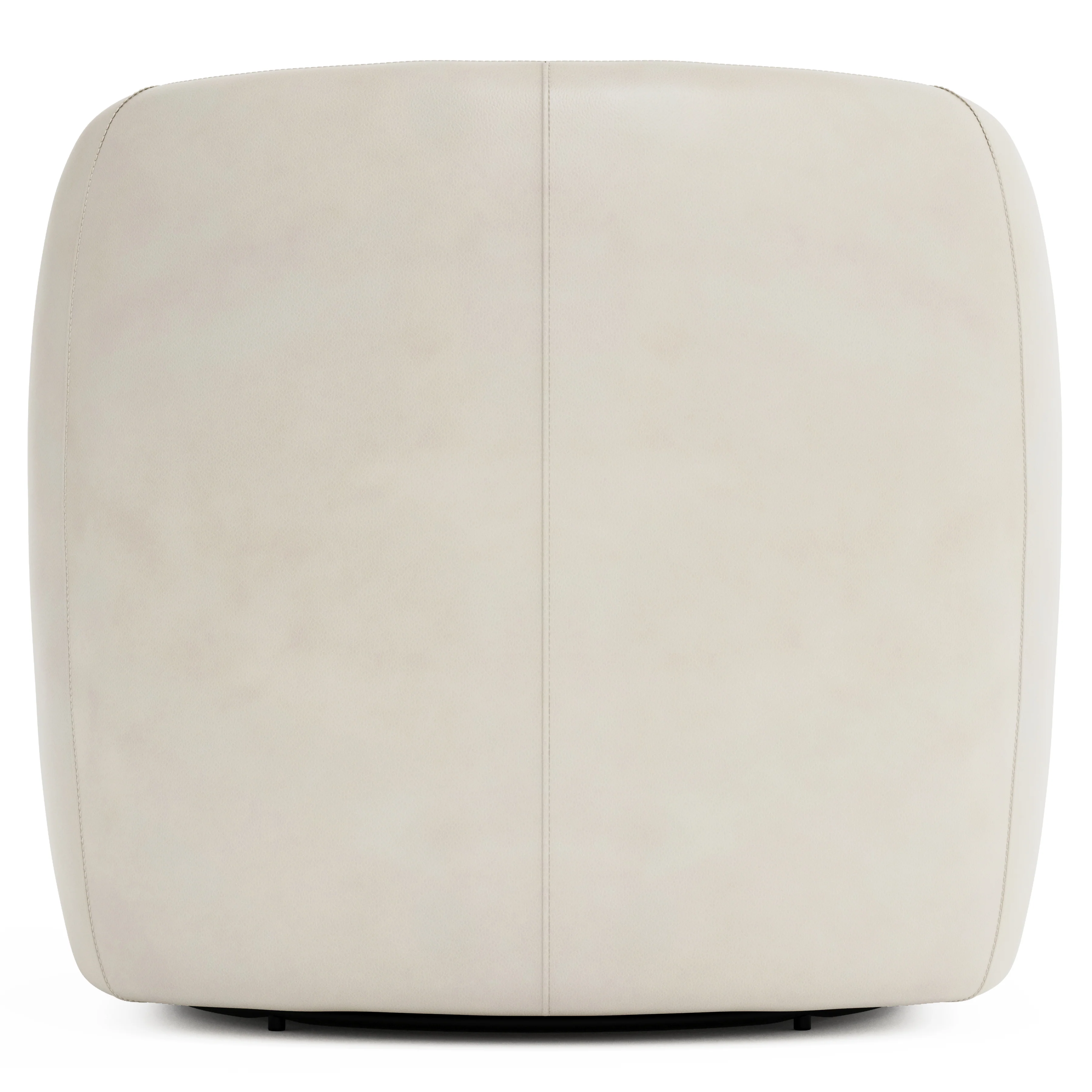 Aline Leather Swivel Chair - Image 4