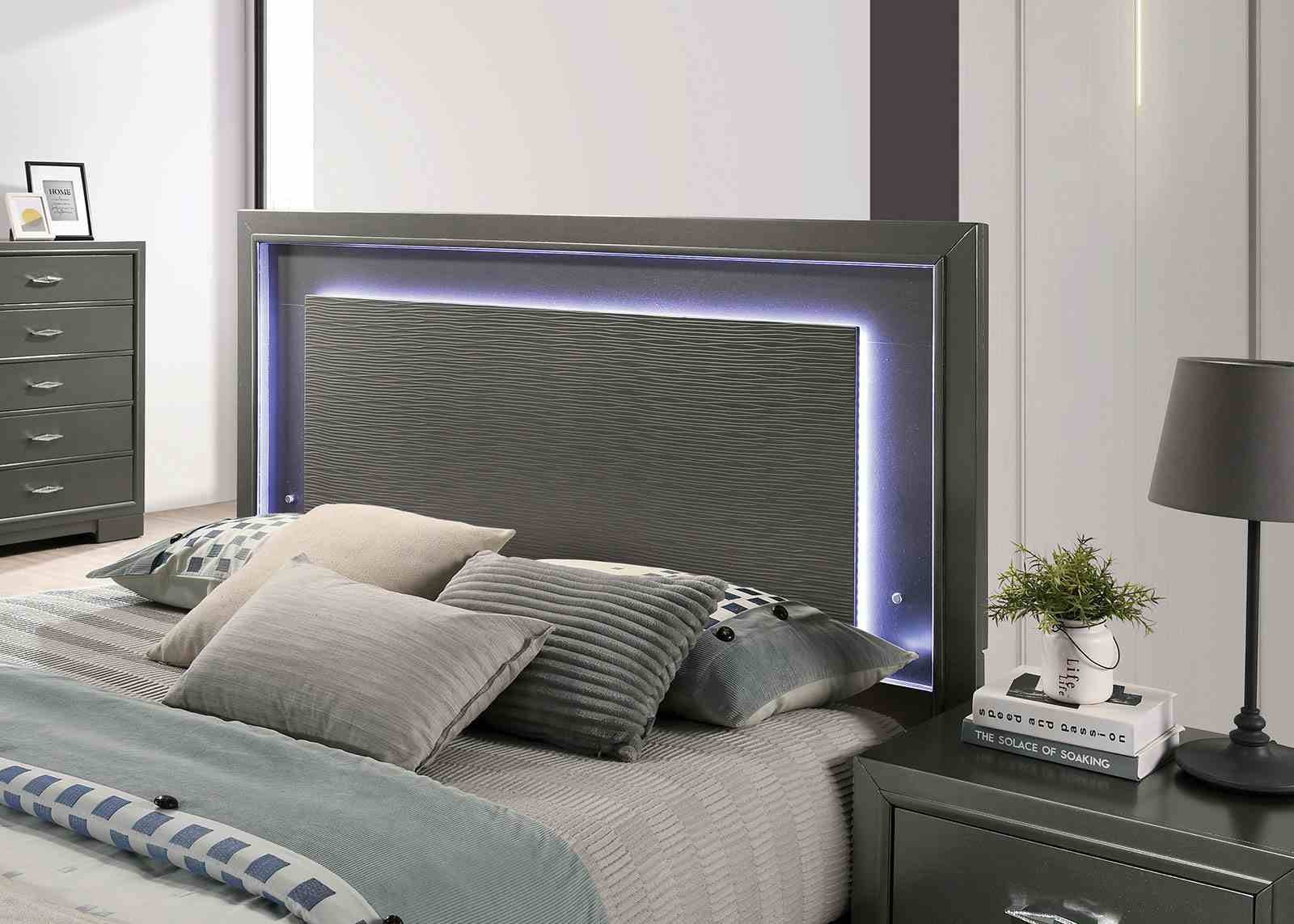 Alison E.King Bed, Dark Walnut - Image 2