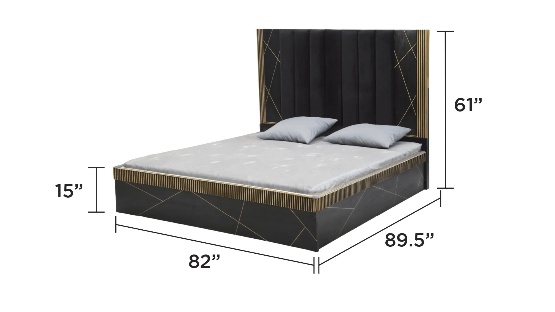 Allure King 4 Pc Bedroom Set - Image 6