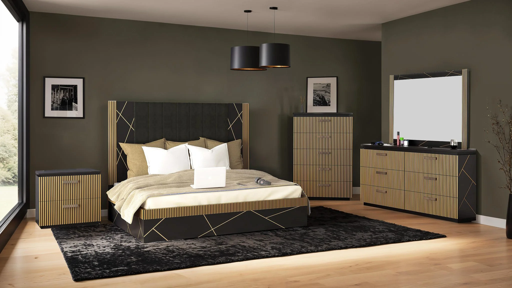 Allure King 5 Pc Bedroom Set - Image 26