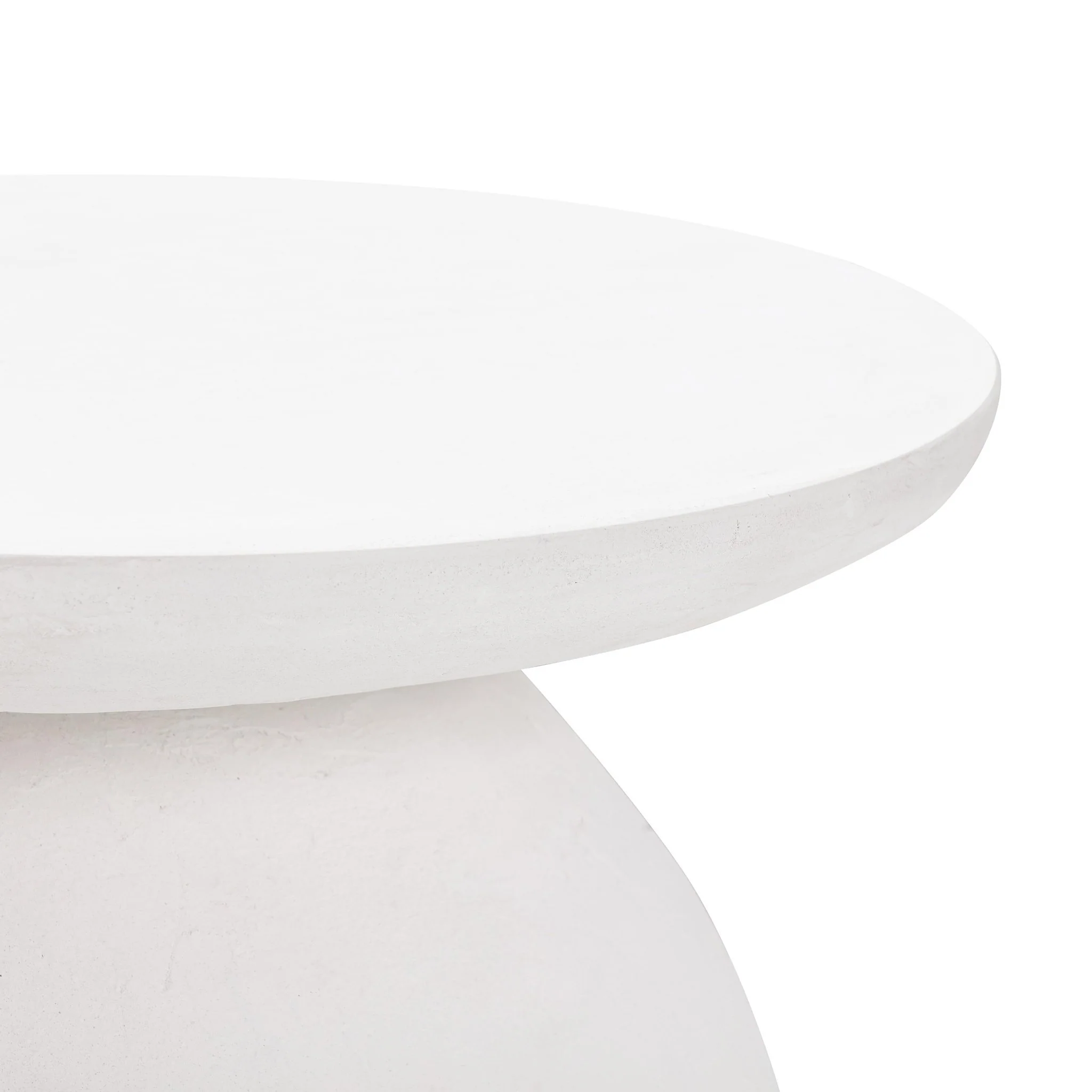 Aloe White Concrete Side Table - Image 5