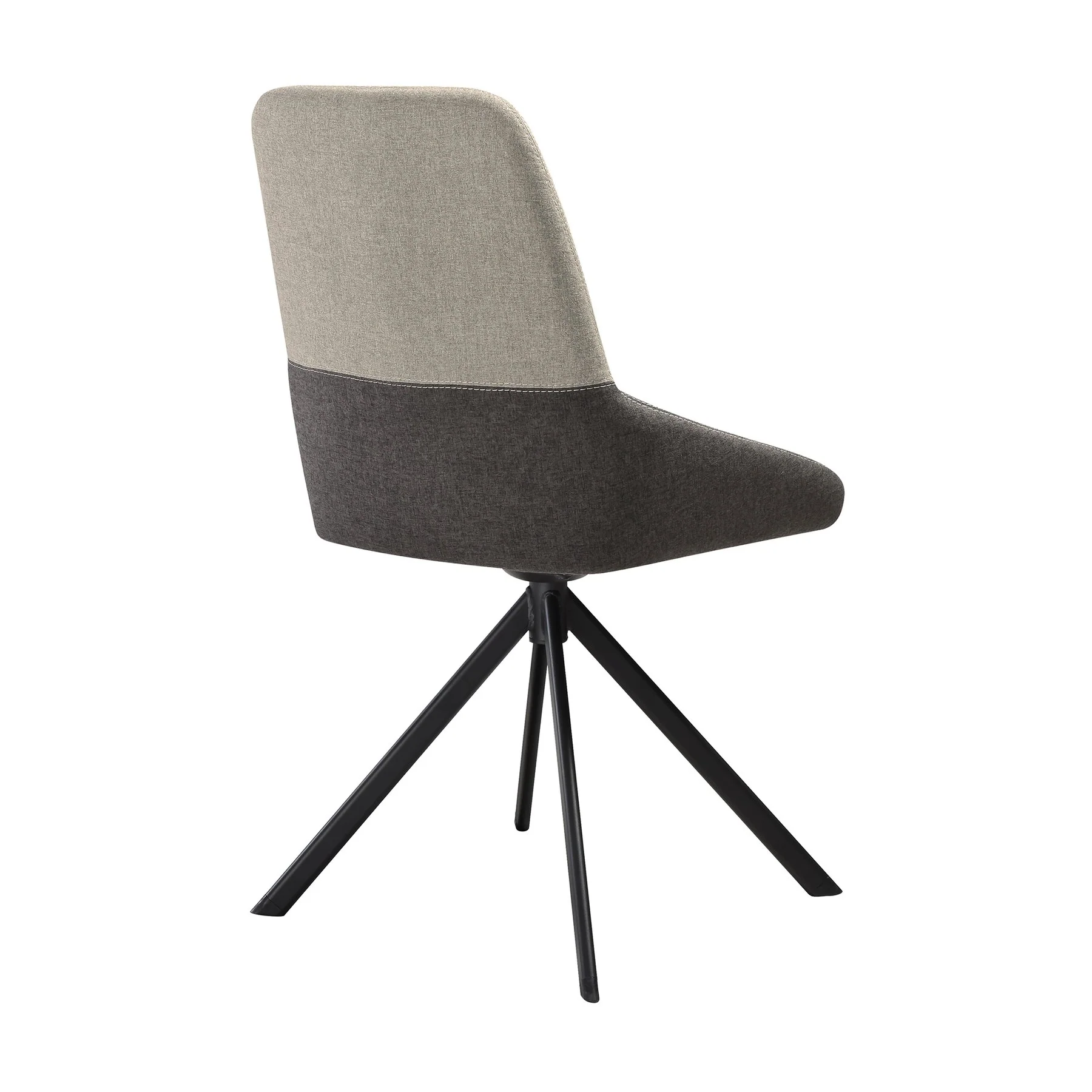 Alora Maverick 5 Piece Extendable Dining Set with Two-Tone Gray Fabric Chairs - Image 3