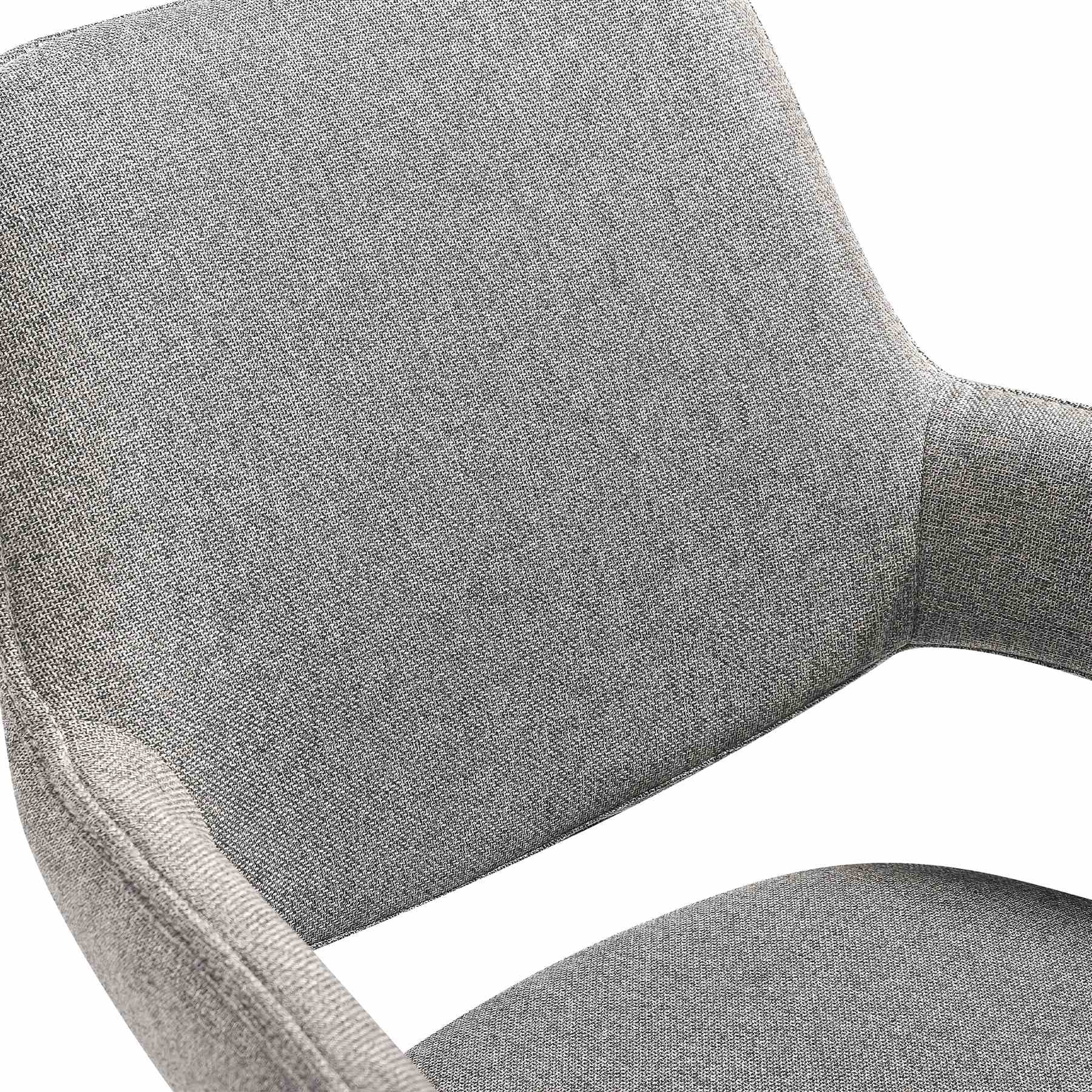 Alora Penny 5 Piece Extendable Dining Set with Gray Fabric Chairs - Image 7