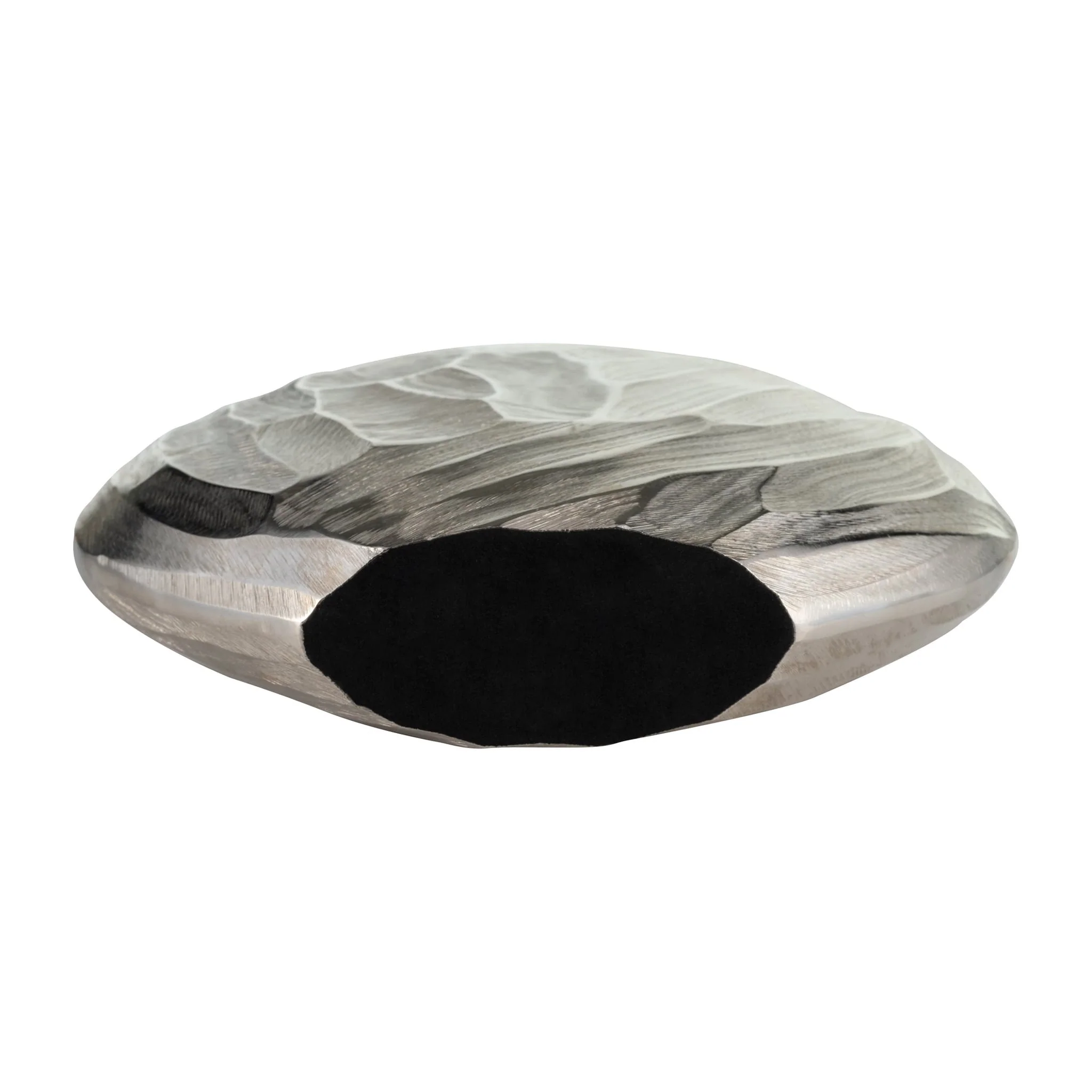 Aluminum 10"h, Hammered Vase, Silver - Image 7