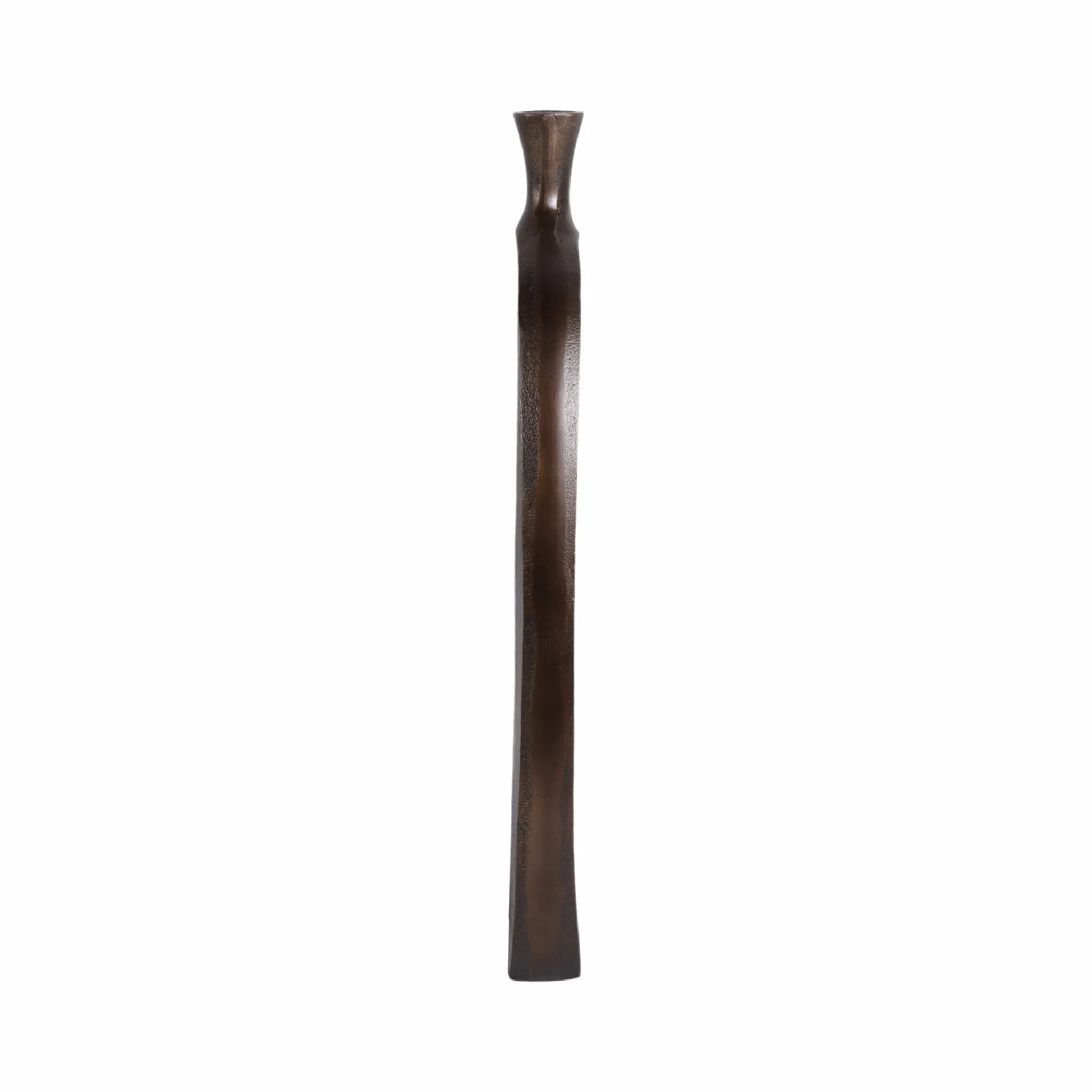 Aluminum 25"h Cut-out Vase, Bronze - Image 4