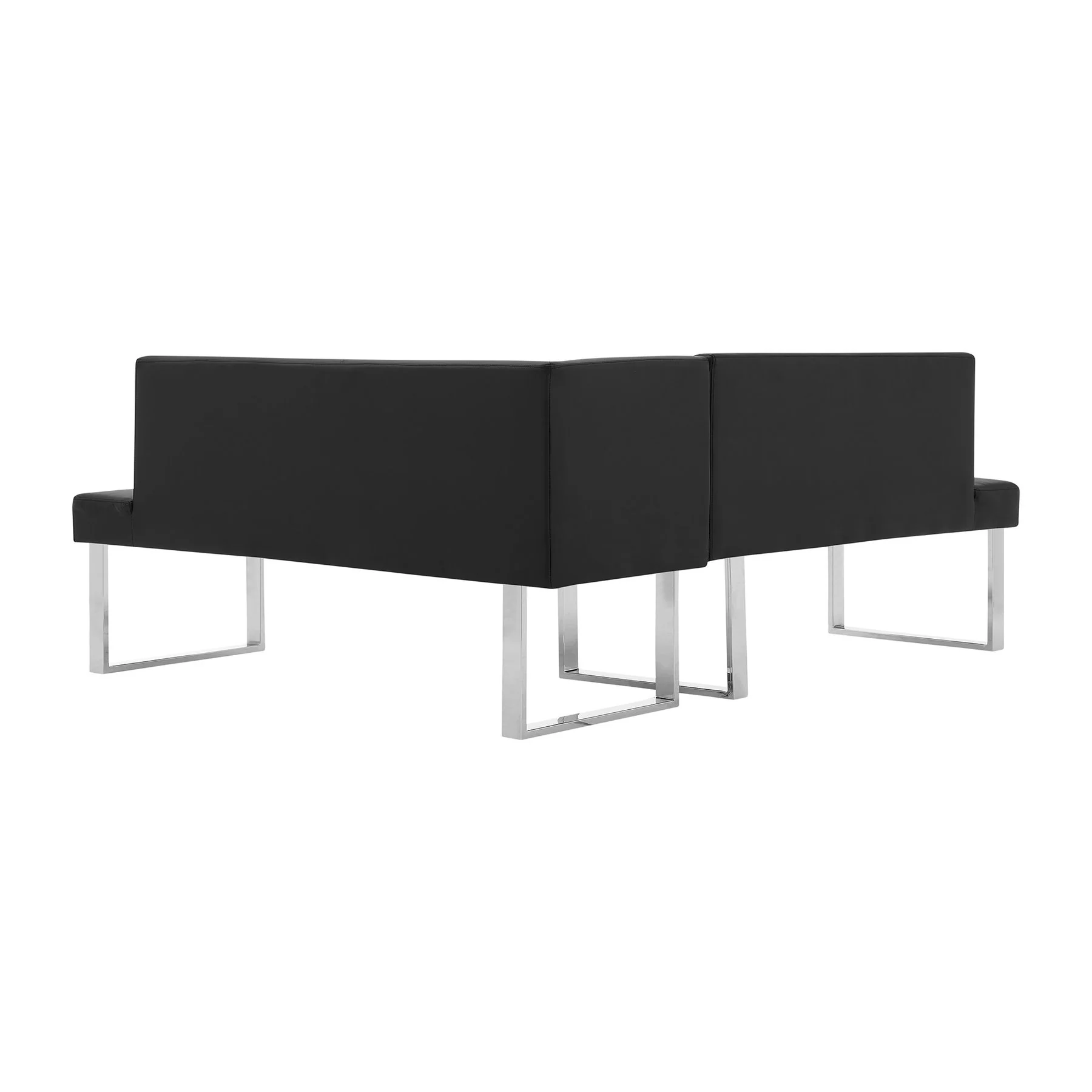 Amanda 3 Piece Black Rectangular Dining Set - Image 3